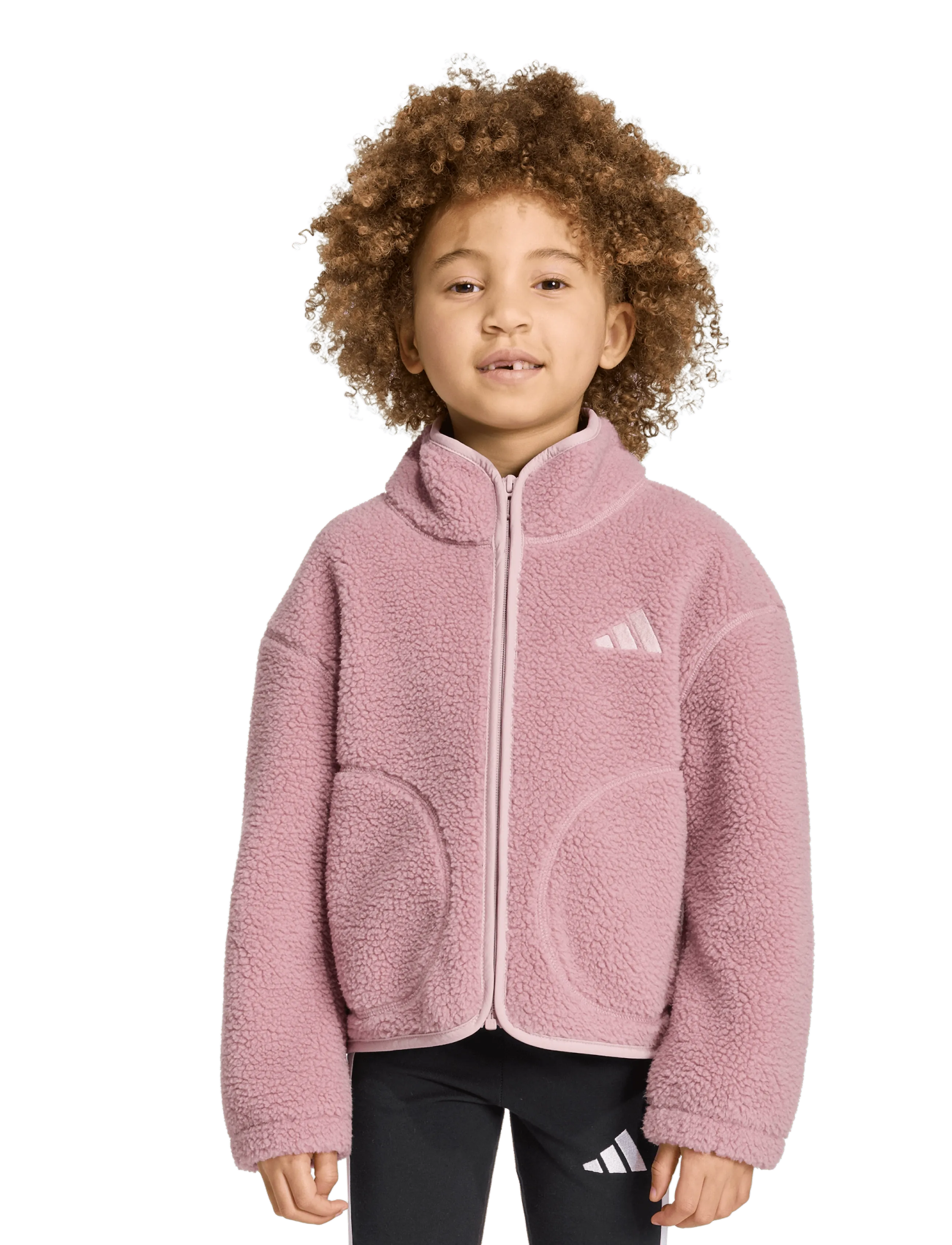 adidas Sportswear - LK SHERPA JKT - paksud joped - magmau - 4
