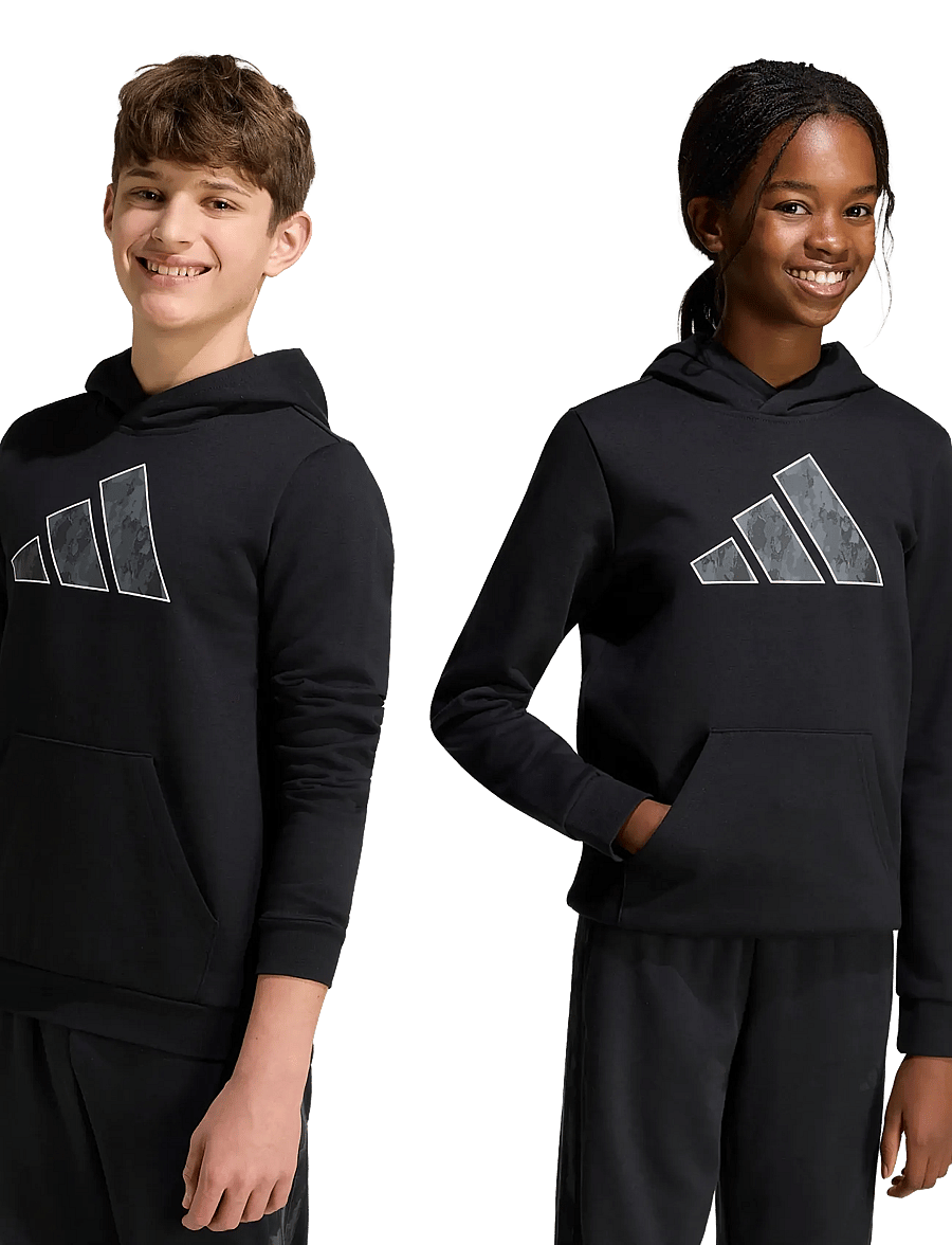 adidas Sportswear - J CAMO HD - huvtröjor - black - 2