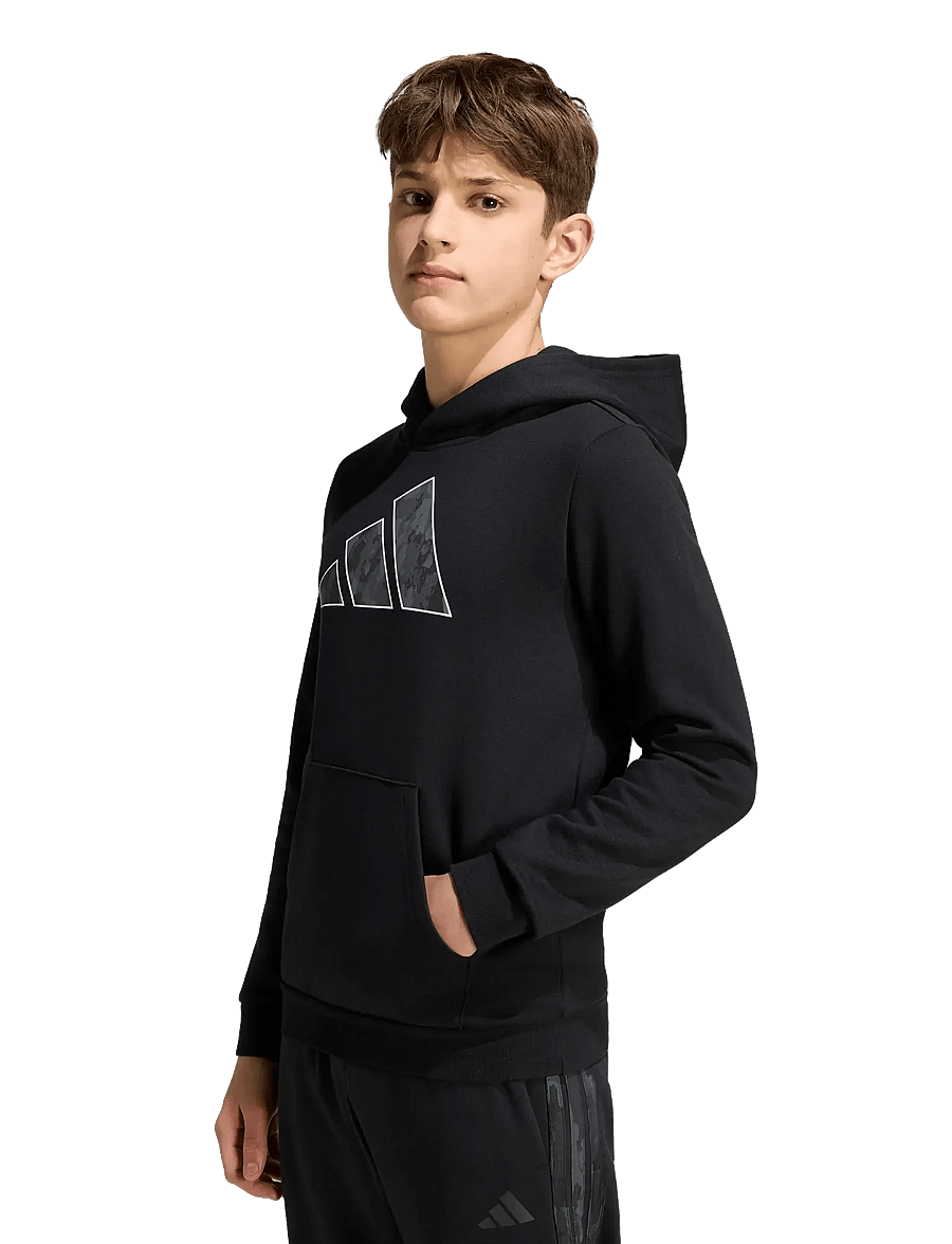 adidas Sportswear - J CAMO HD - huvtröjor - black - 3