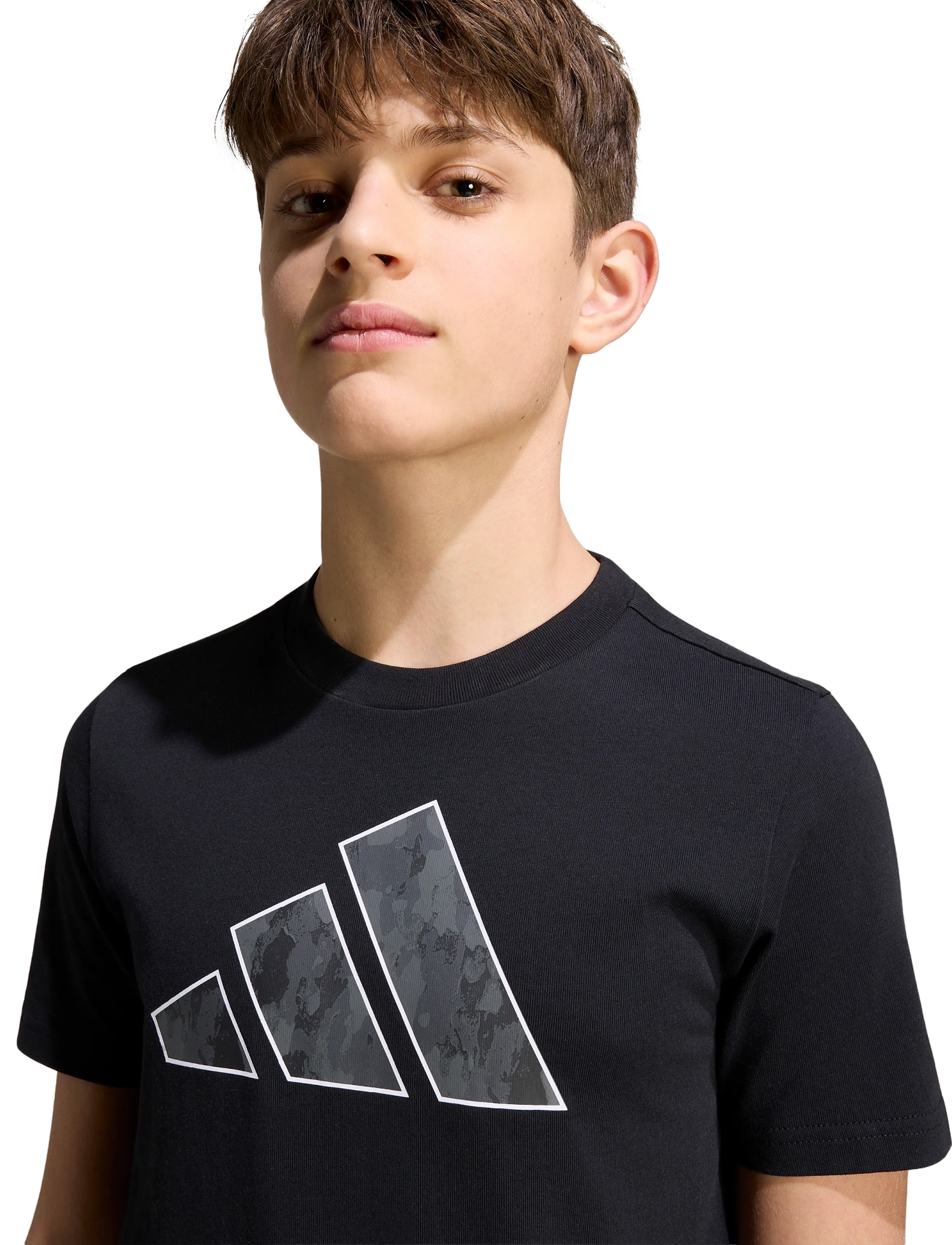 adidas Sportswear - J CAMO T - sports tops - black - 4