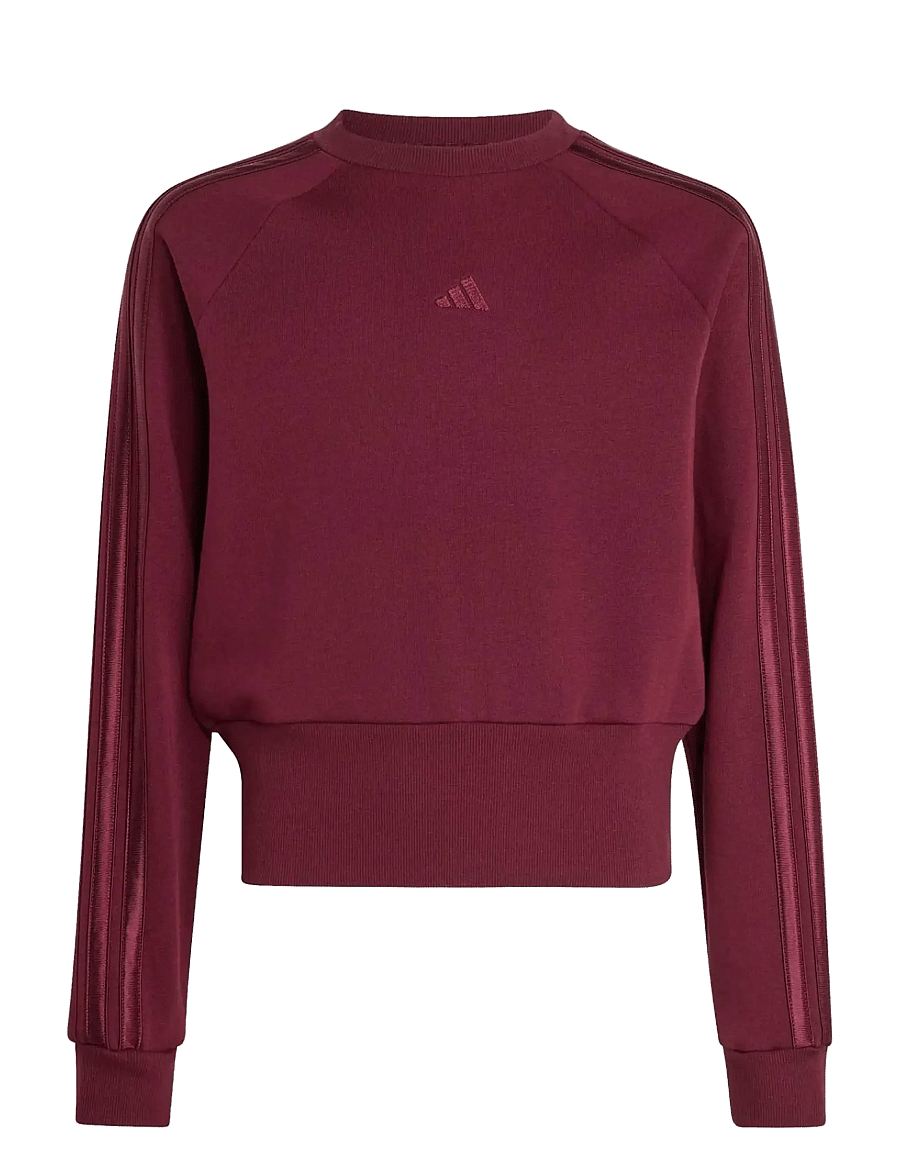 adidas Sportswear - JG SATIN SWT - sweatshirts - maroon/maroon - 1