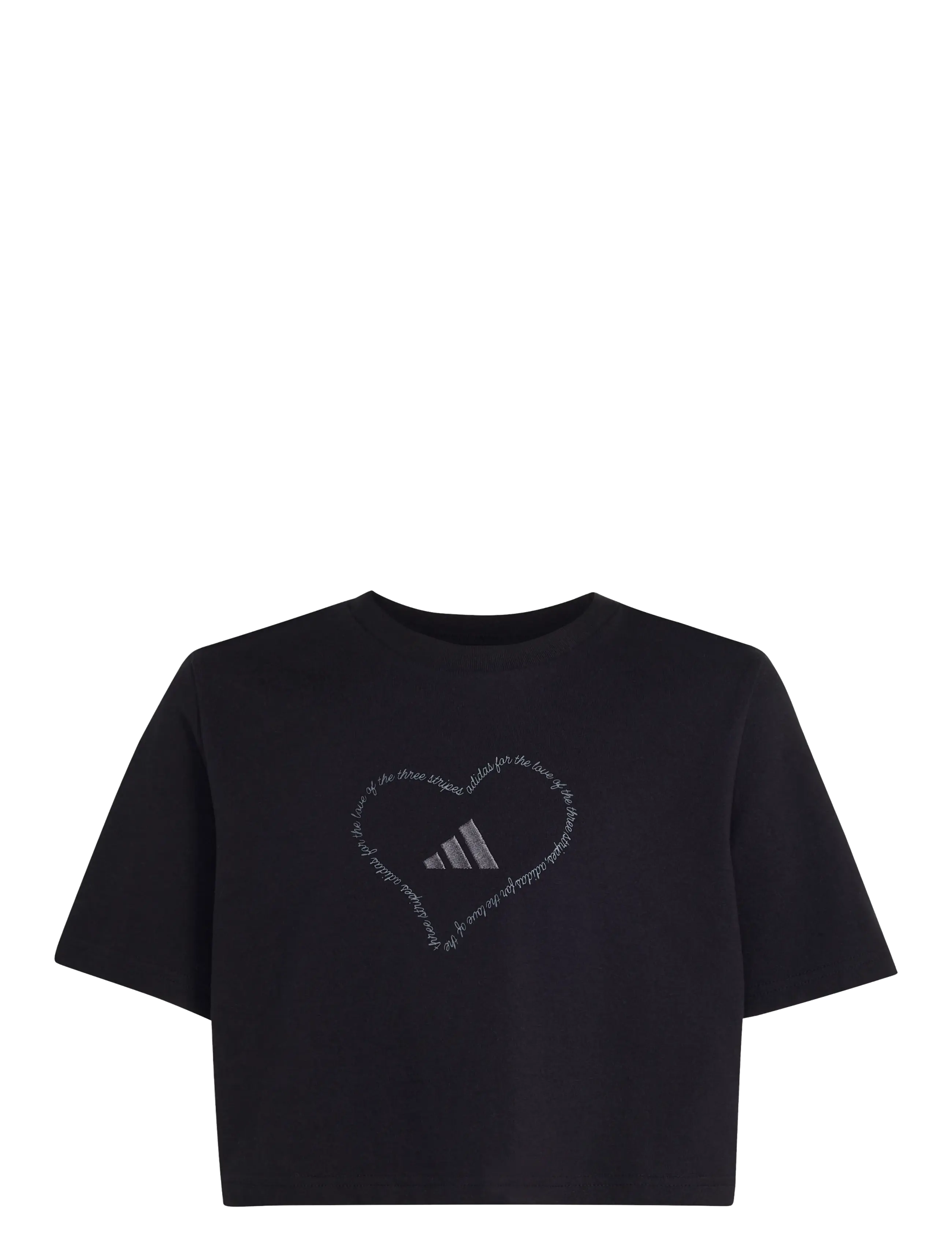 adidas Sportswear JG SATIN T - Vis alt - BLACK / black