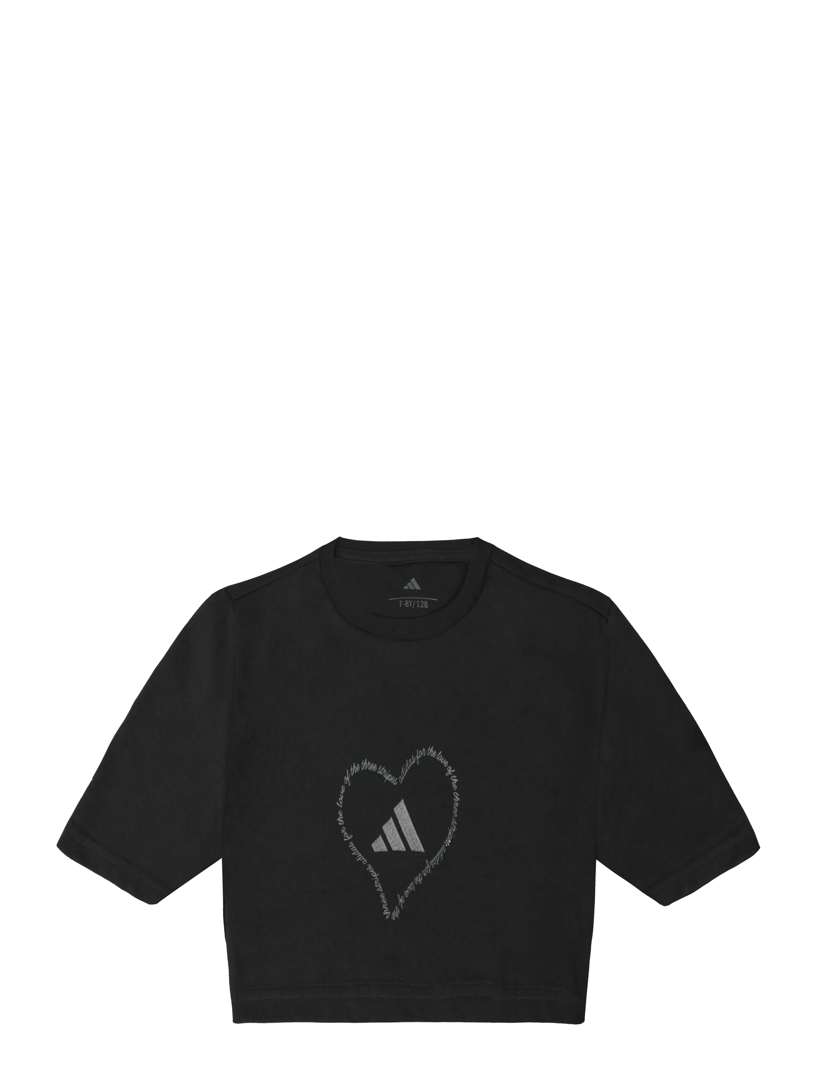 adidas Sportswear JG SATIN T - T-Shirts - BLACK / black