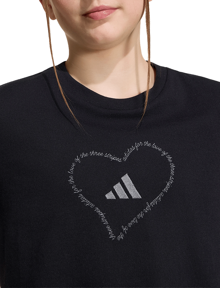 adidas Sportswear - JG SATIN T - lühikeste varrukatega t-särgid - black - 3