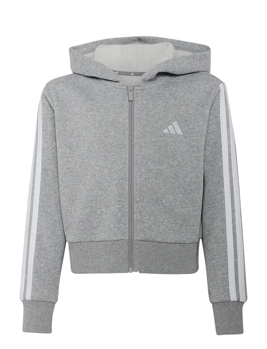 adidas Sportswear - JG 3S FL TS 240 - trainingsanzug - mgreyh/white - 2