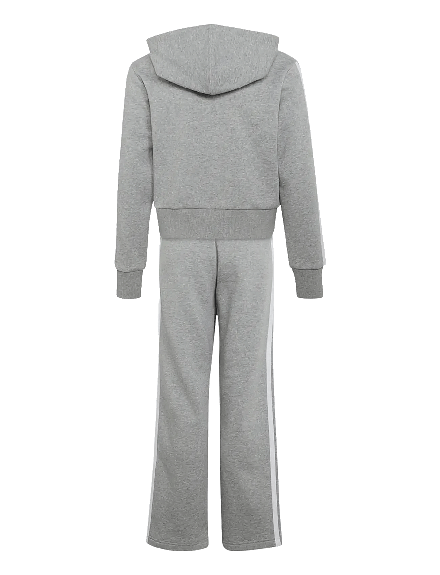 adidas Sportswear - JG 3S FL TS 240 - trainingsanzug - mgreyh/white - 3