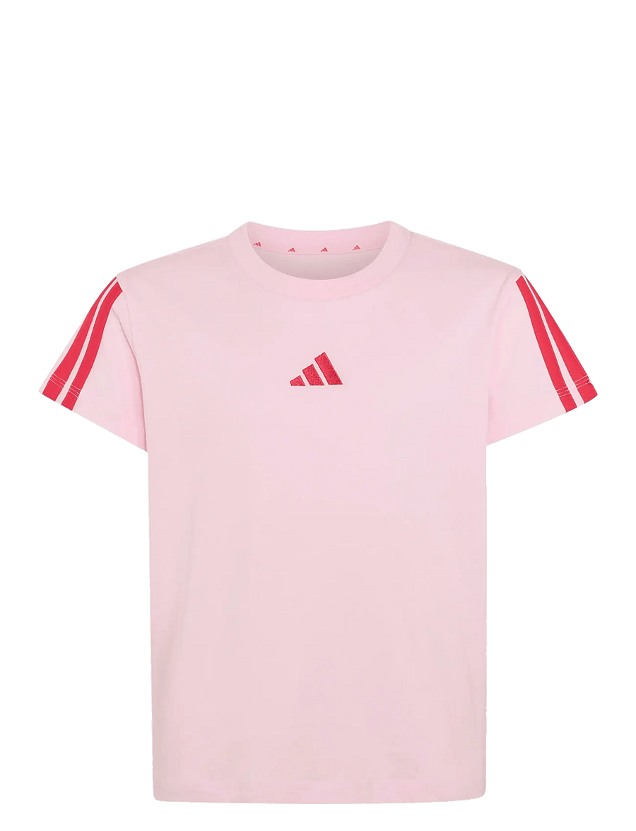 adidas Sportswear - JG 3S TEE 160 - kortærmede t-shirts - clpink/powpnk - 0