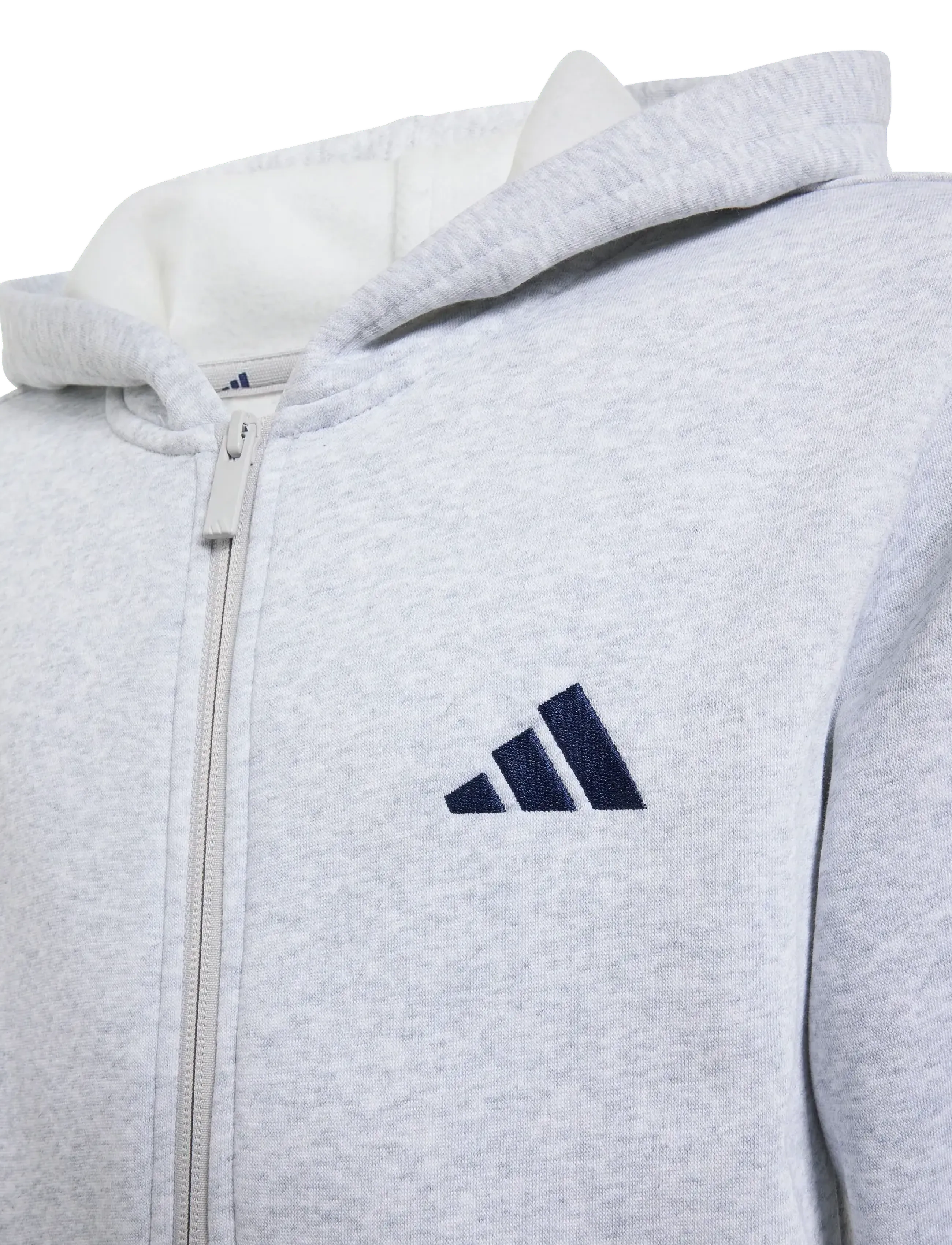adidas Sportswear - J 3S FL FZ HD - hættetrøjer - lgreyh/dkblue - 2