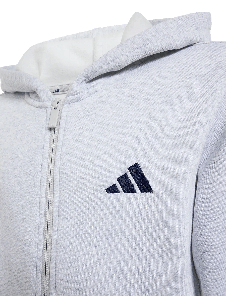 adidas Sportswear - J 3S FL FZ HD - hættetrøjer - lgreyh/dkblue - 2