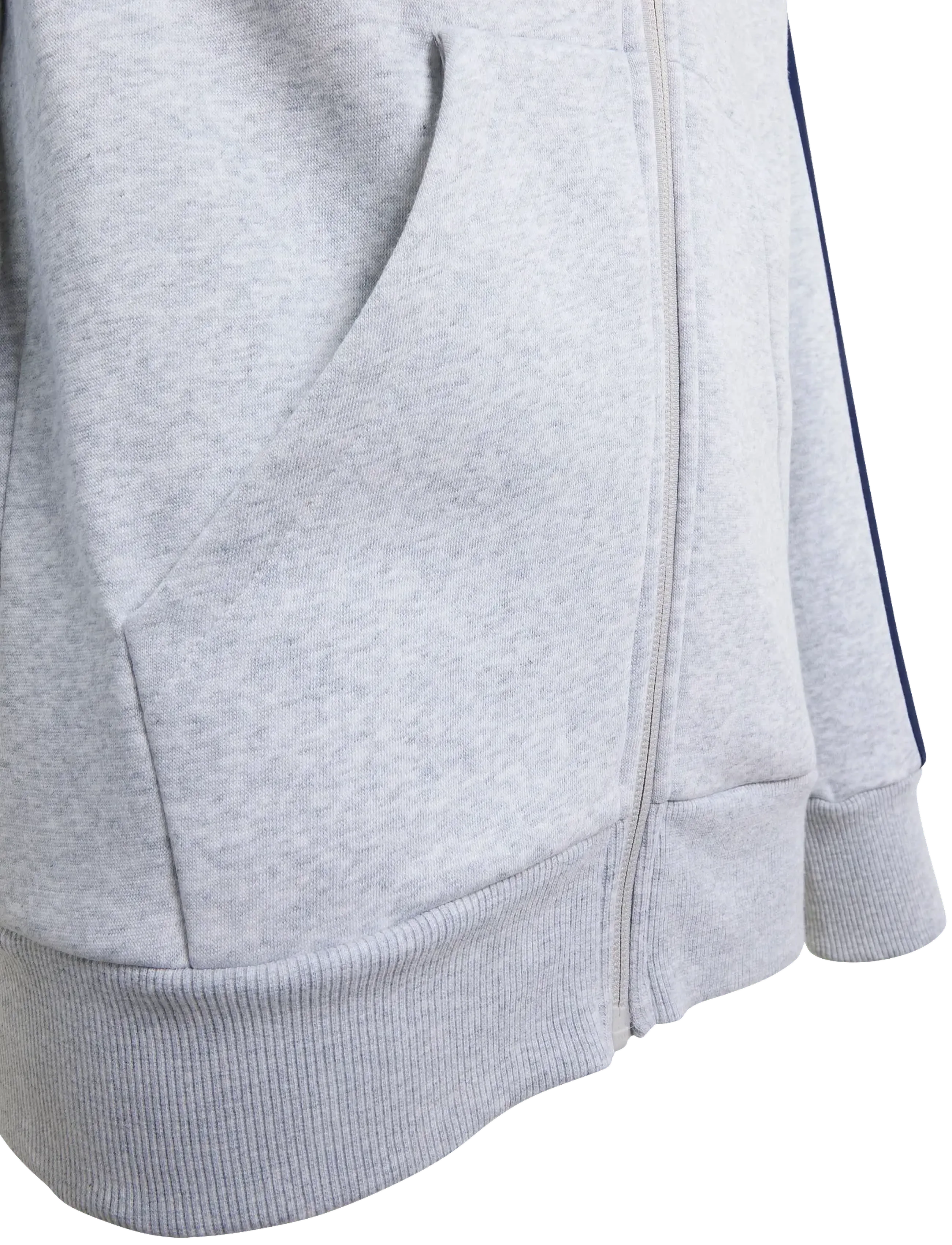 adidas Sportswear - J 3S FL FZ HD - hættetrøjer - lgreyh/dkblue - 3