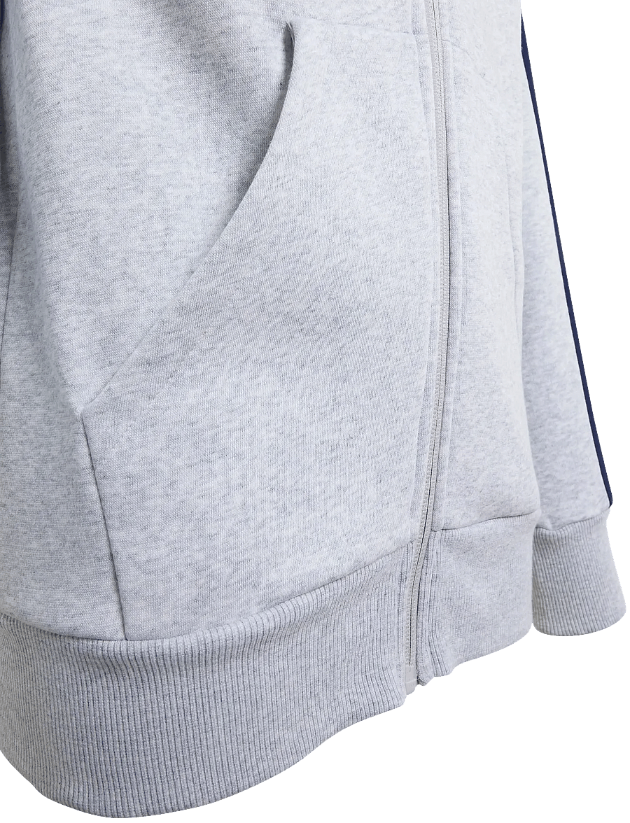 adidas Sportswear - J 3S FL FZ HD - hættetrøjer - lgreyh/dkblue - 3