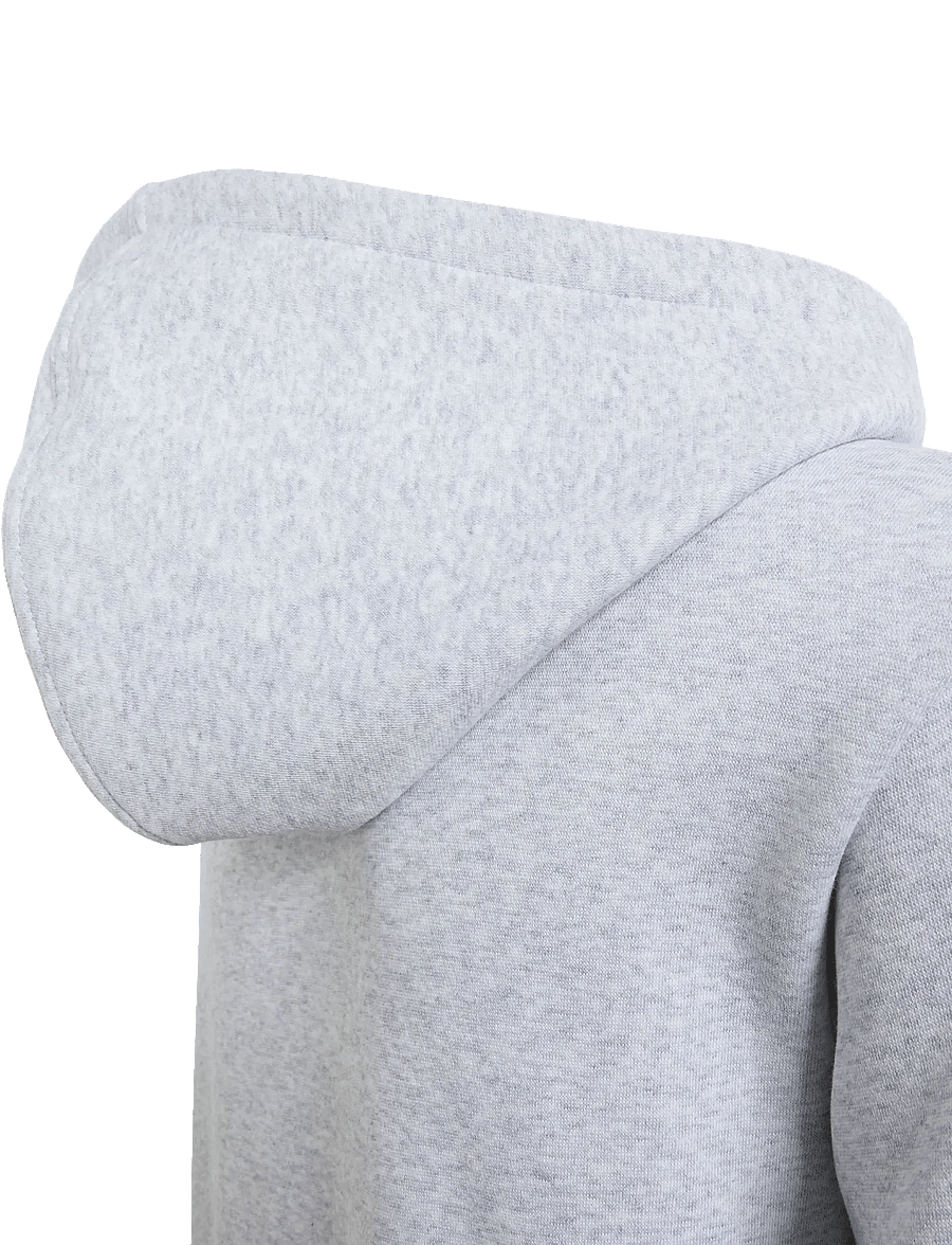 adidas Sportswear - J 3S FL FZ HD - hættetrøjer - lgreyh/dkblue - 4