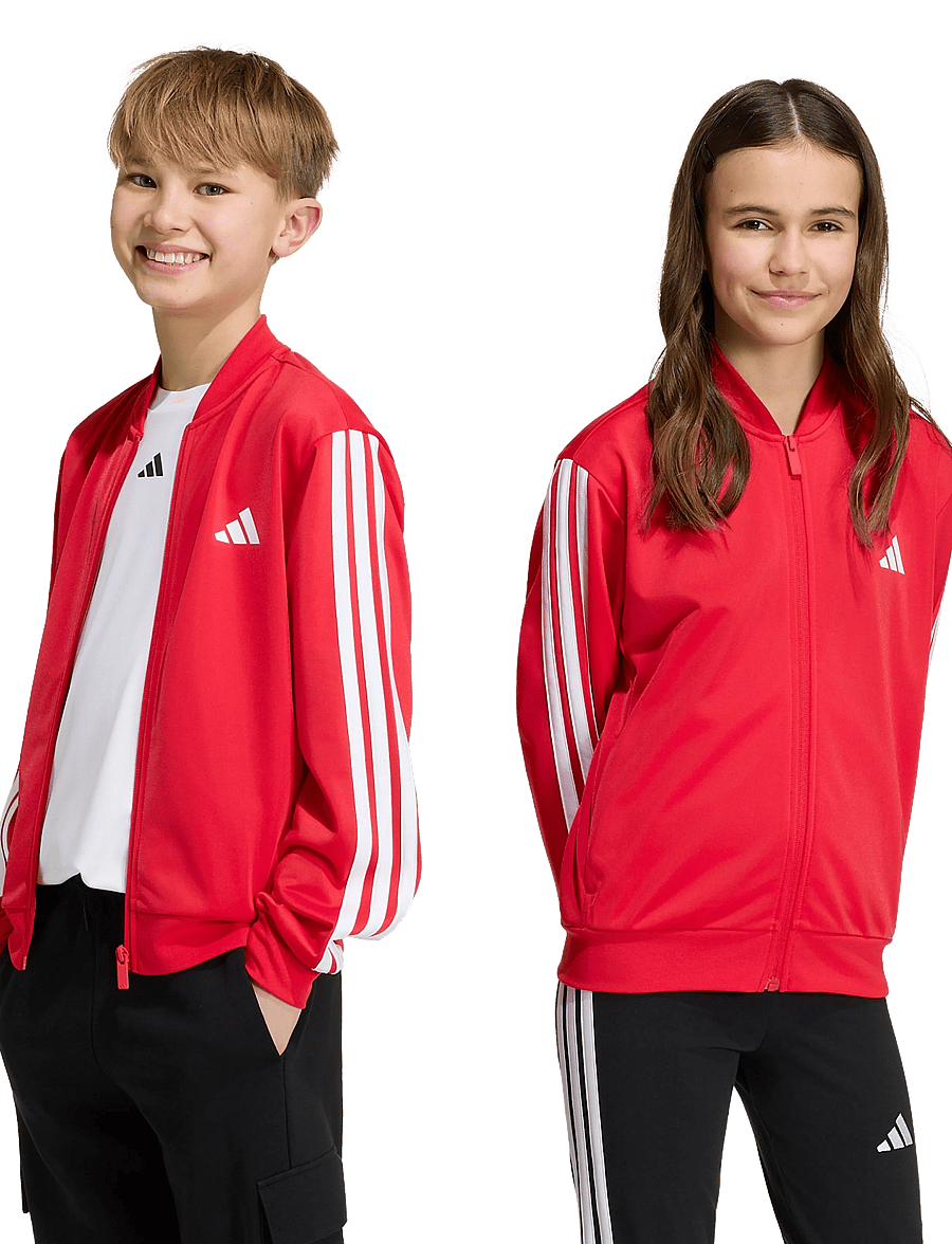 adidas Sportswear - J 3S FZ TR TT - sweatshirts - purrub/white - 0