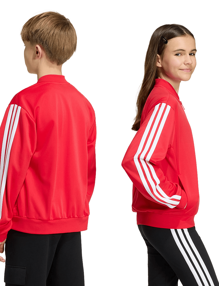 adidas Sportswear - J 3S FZ TR TT - sweatshirts - purrub/white - 2