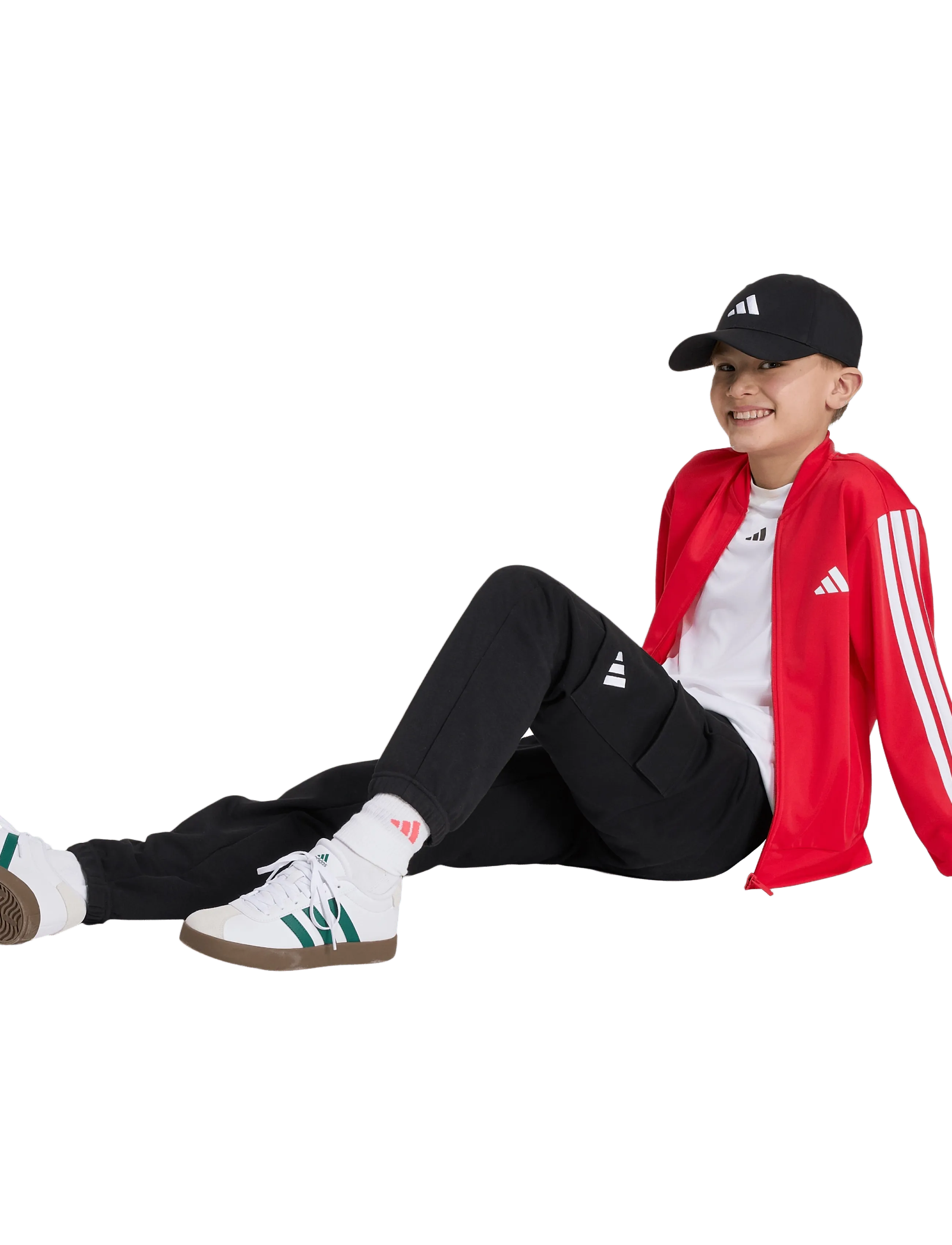 adidas Sportswear - J 3S FZ TR TT - dressipluusid - purrub/white - 3