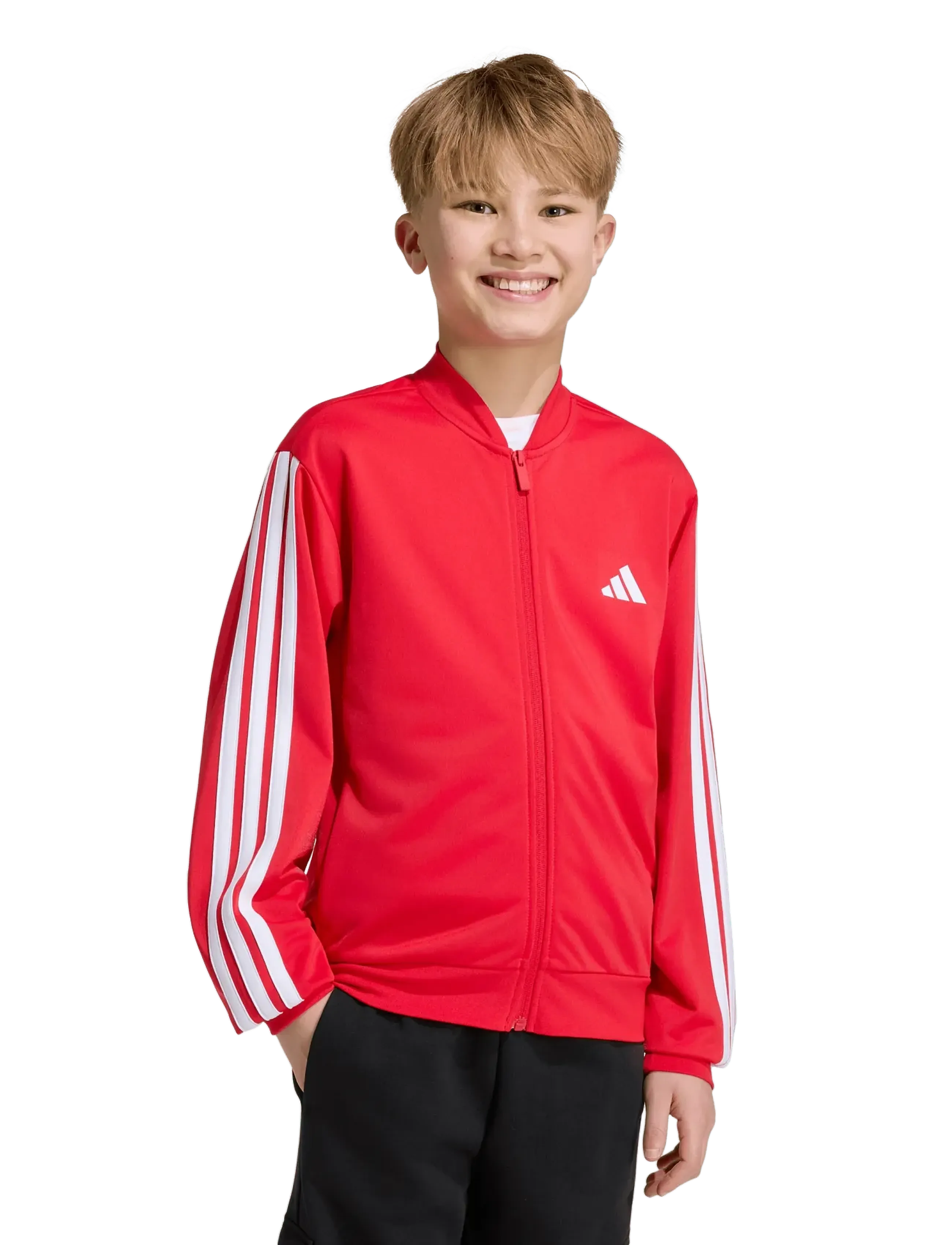 adidas Sportswear - J 3S FZ TR TT - sweats - purrub/white - 4