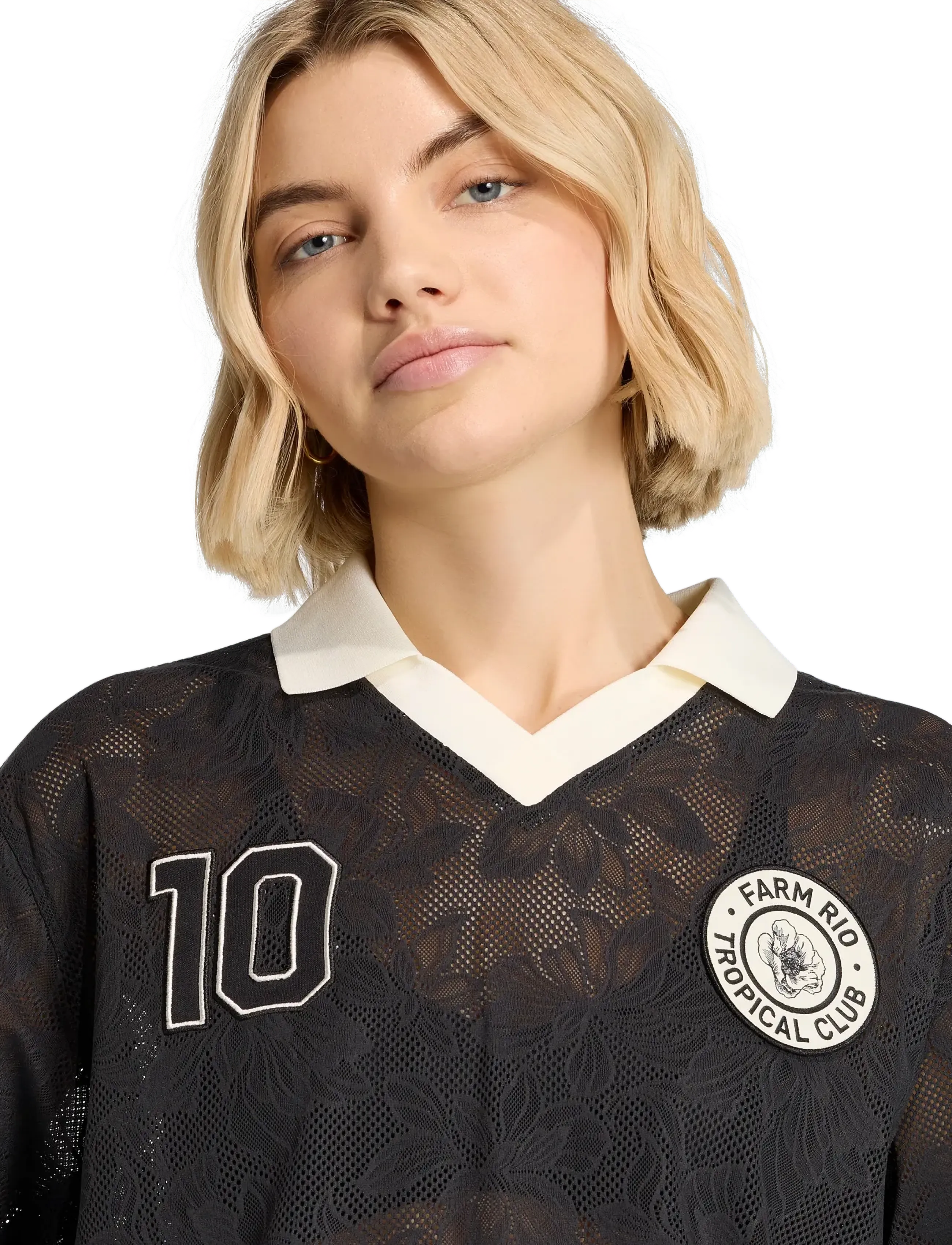adidas Sportswear - FARM PRM JERSEY - skjorter - black/crewht - 2