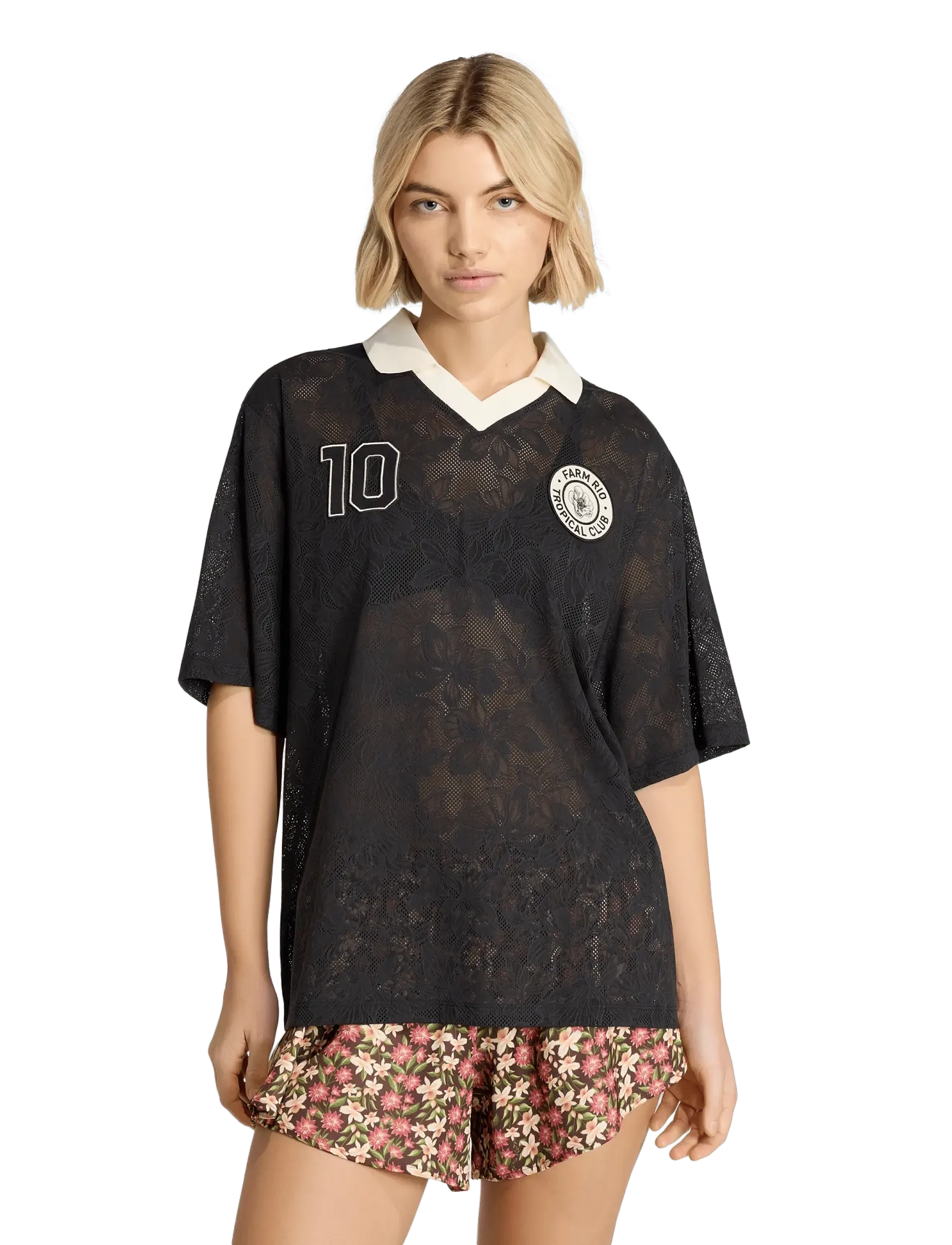 adidas Sportswear - FARM PRM JERSEY - skjorter - black/crewht - 4