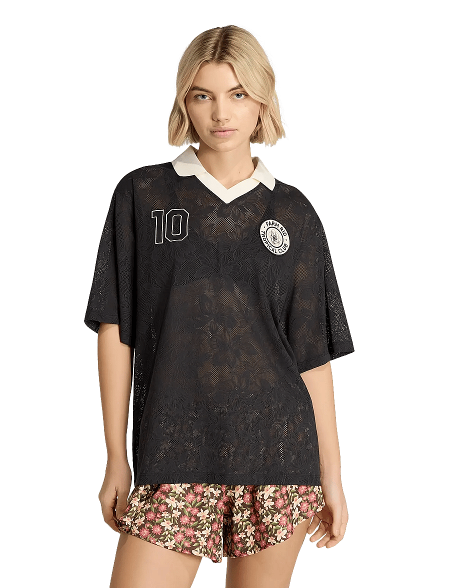 adidas Sportswear - FARM PRM JERSEY - skjorter - black/crewht - 4