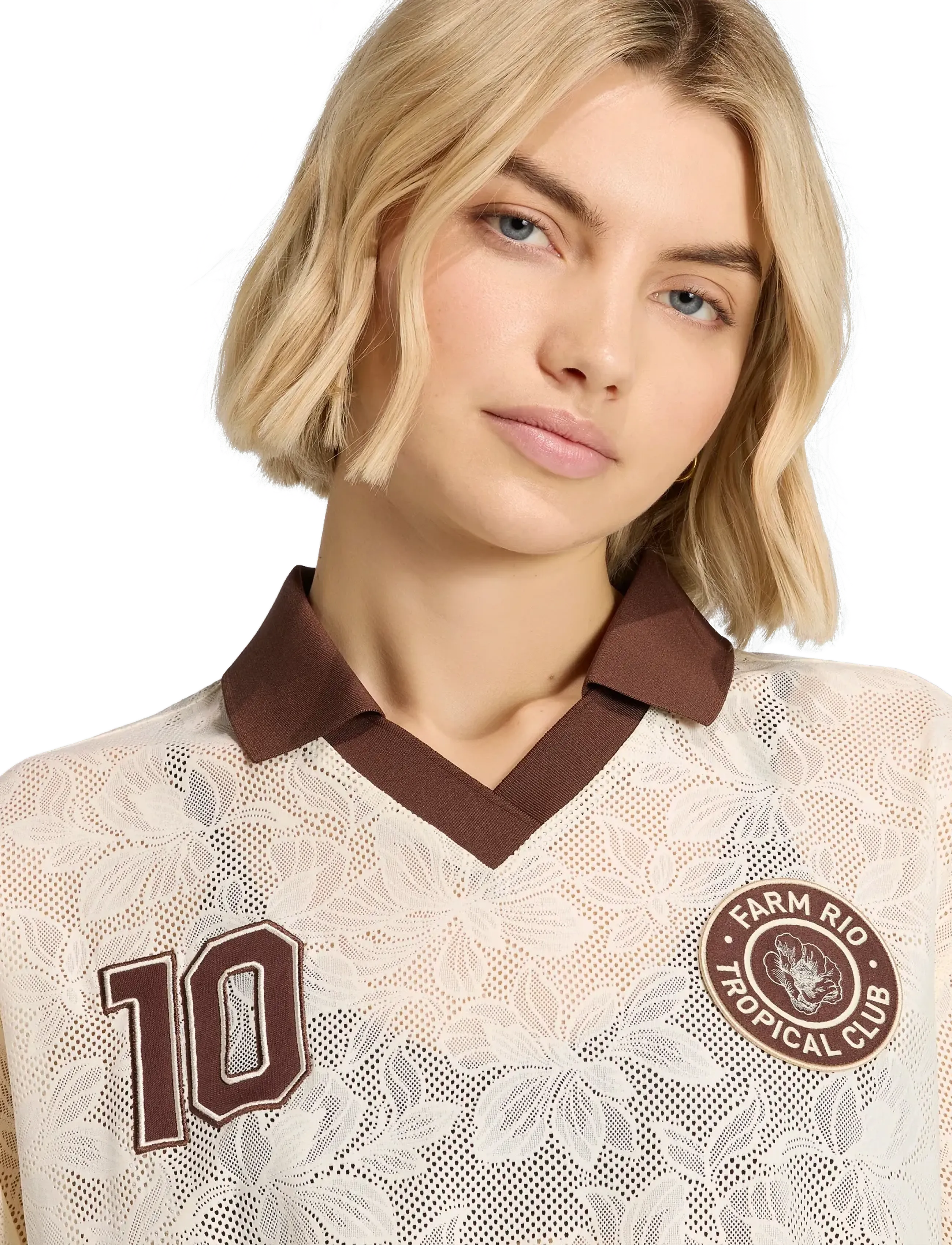 adidas Sportswear - FARM PRM JERSEY - skjorter - ecrtin/auburn - 2