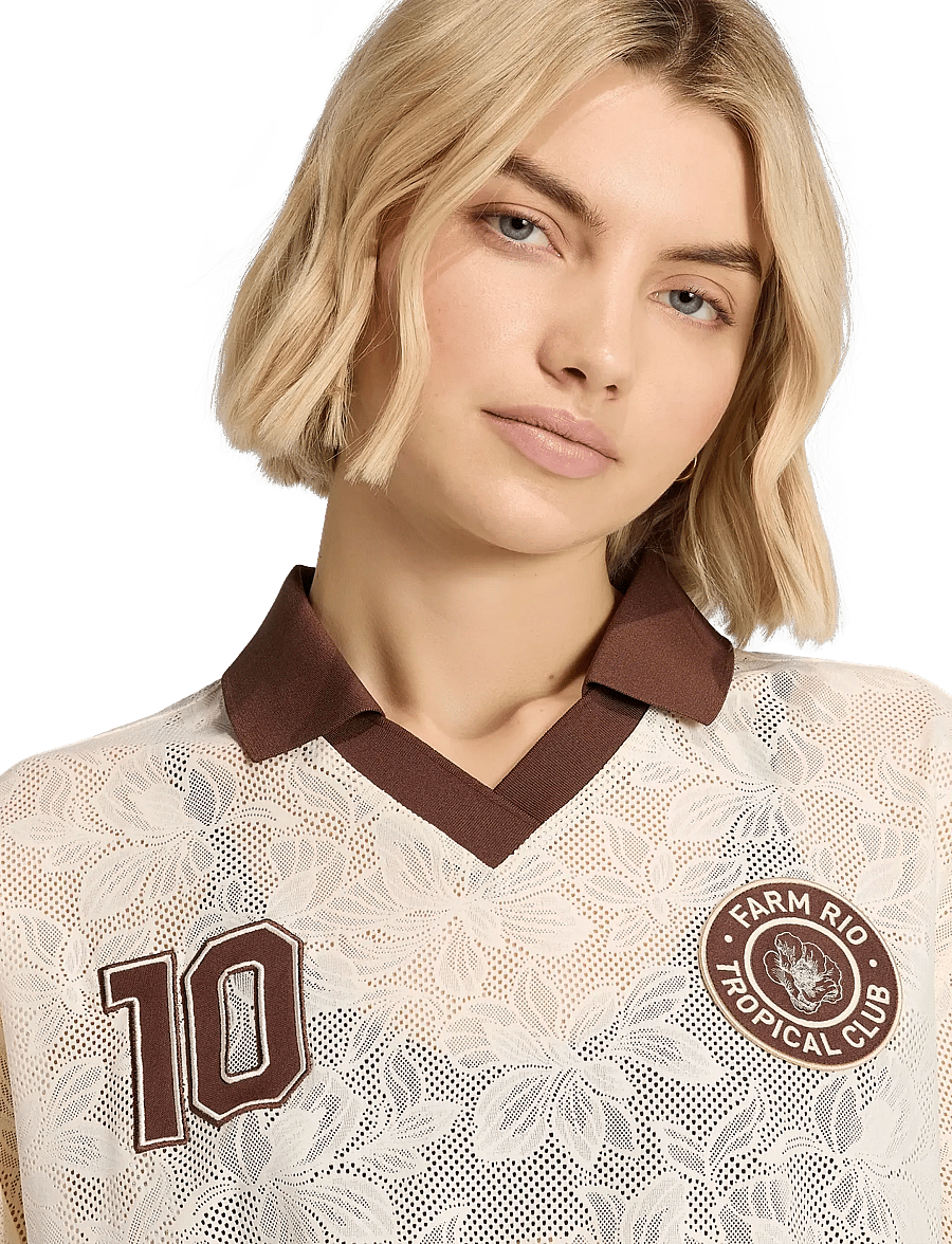 adidas Sportswear - FARM PRM JERSEY - skjorter - ecrtin/auburn - 2