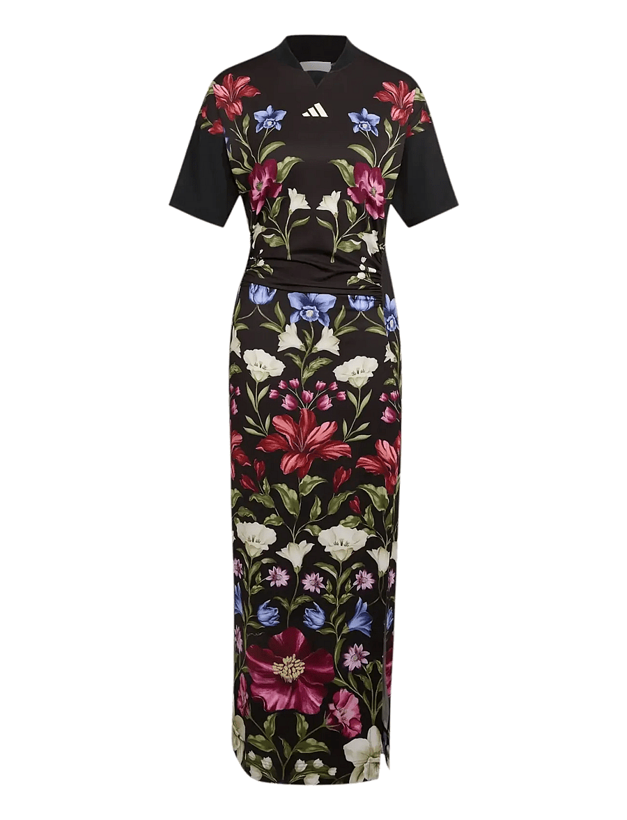 adidas Sportswear - FARM PRM DRESS - kjoler & nederdele - black/crewht/cragrn - 1