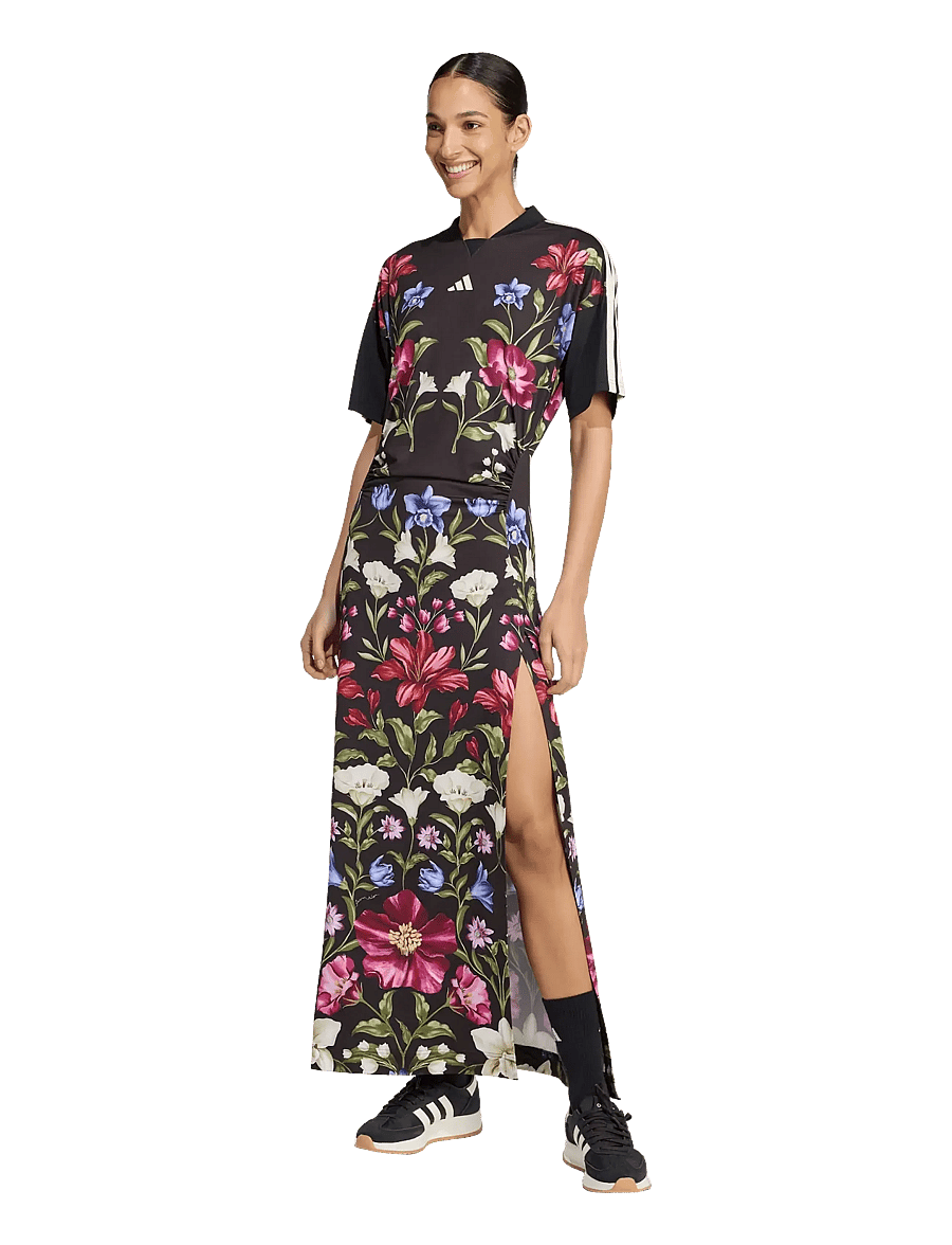 adidas Sportswear - FARM PRM DRESS - kjoler & nederdele - black/crewht/cragrn - 0