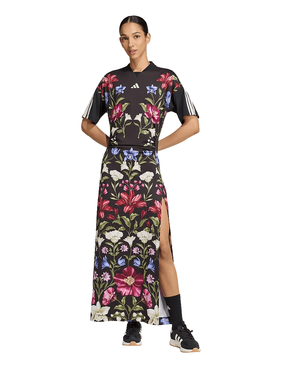 adidas Sportswear - FARM PRM DRESS - kjoler & nederdele - black/crewht/cragrn - 2