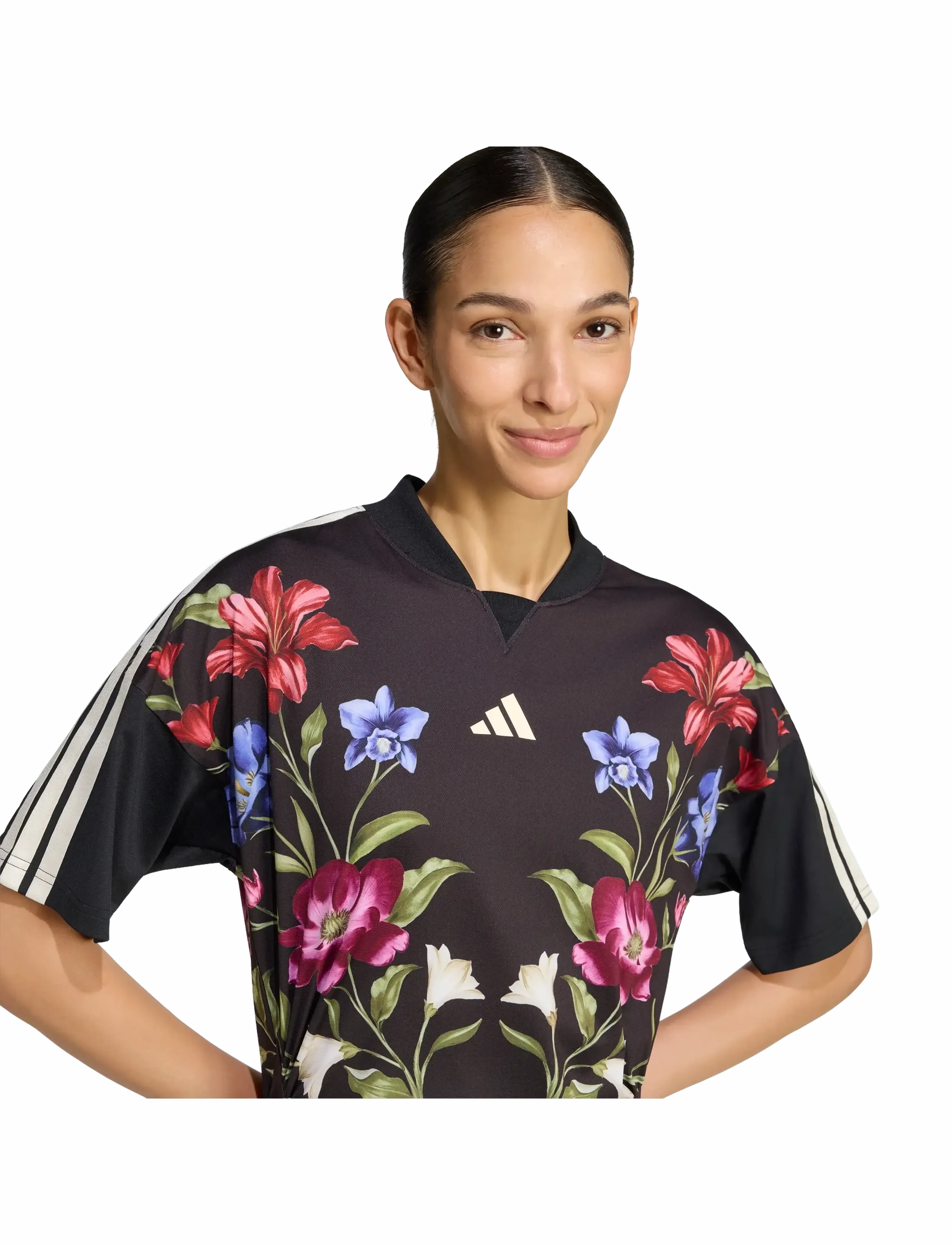 adidas Sportswear - FARM PRM DRESS - kjoler & nederdele - black/crewht/cragrn - 5