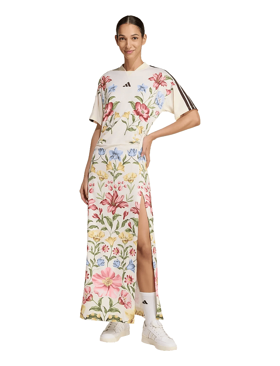adidas Sportswear - FARM PRM DRESS - kleidid ja seelikud - ecrtin/shabrn/cragrn - 0