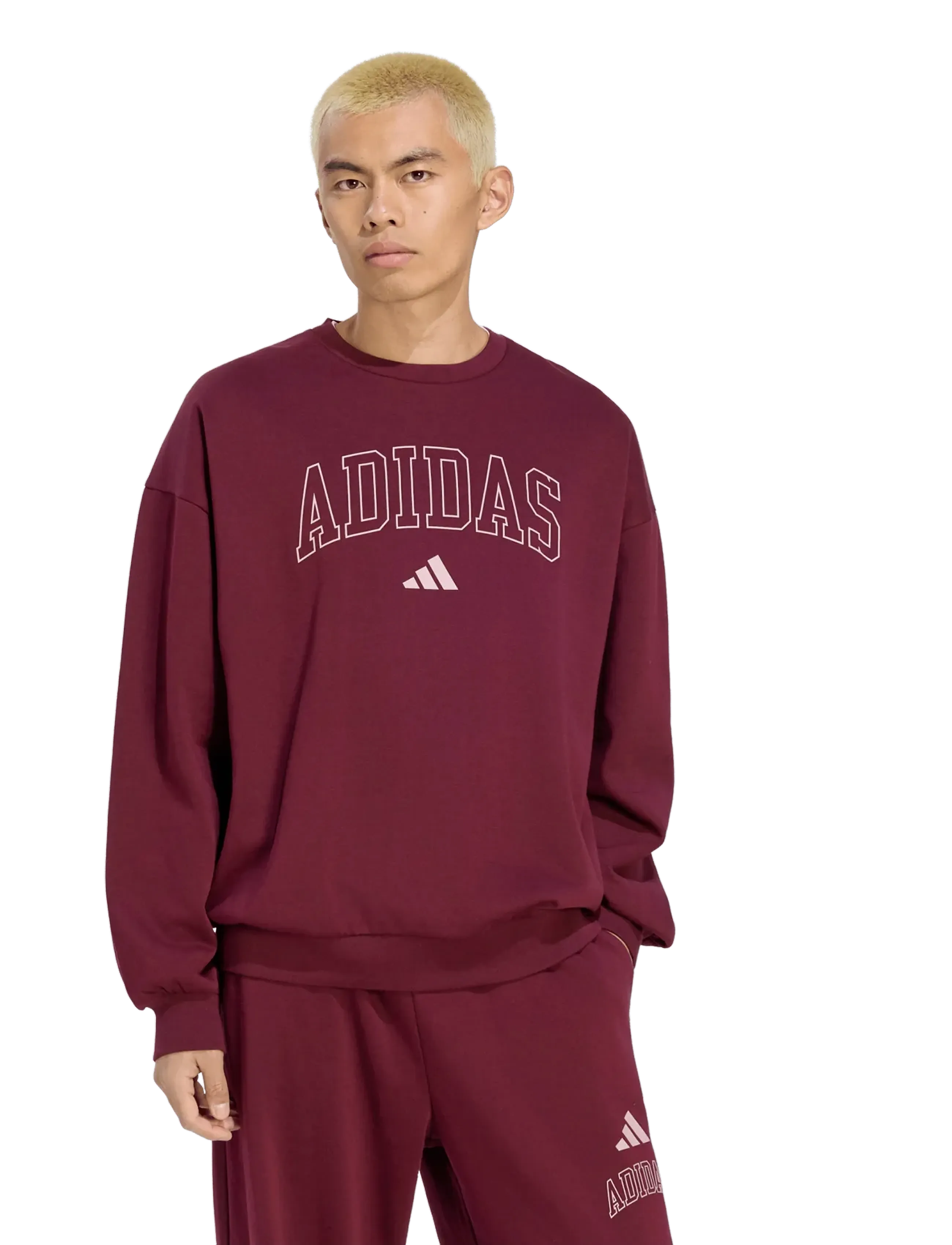 adidas Sportswear - M COLL FL CRW - maroon/magmau - 2