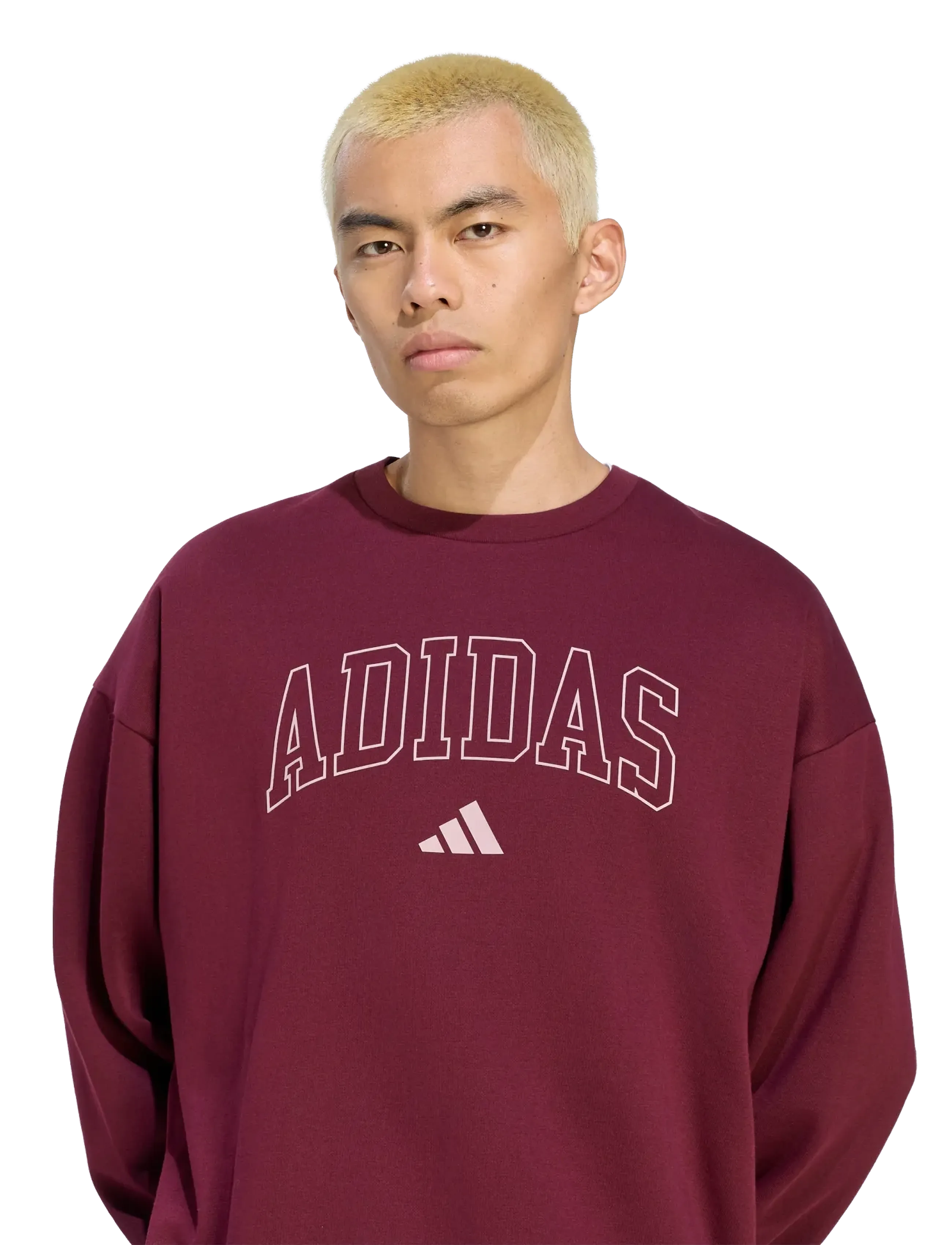 adidas Sportswear - M COLL FL CRW - maroon/magmau - 3