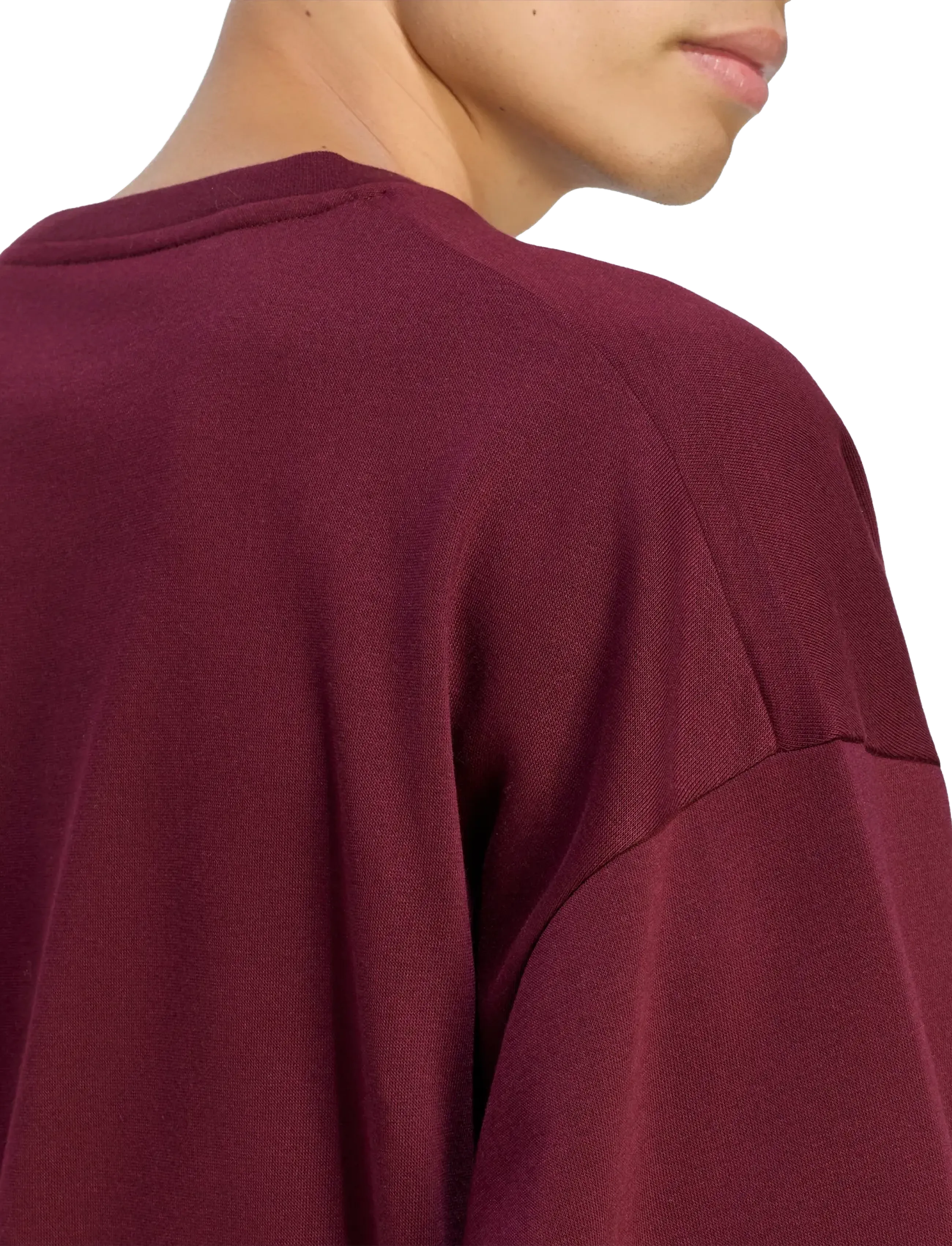 adidas Sportswear - M COLL FL CRW - maroon/magmau - 4