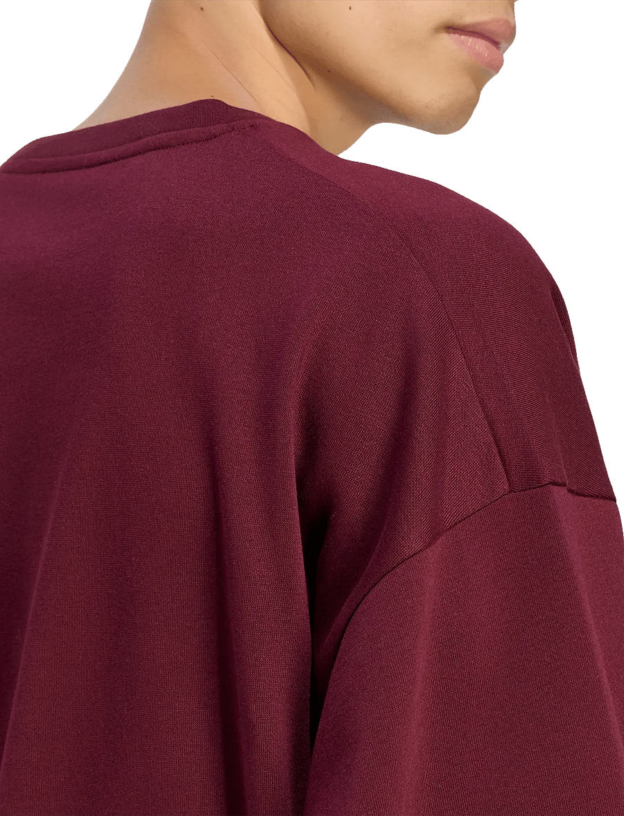 adidas Sportswear - M COLL FL CRW - alussärgid - maroon/magmau - 4