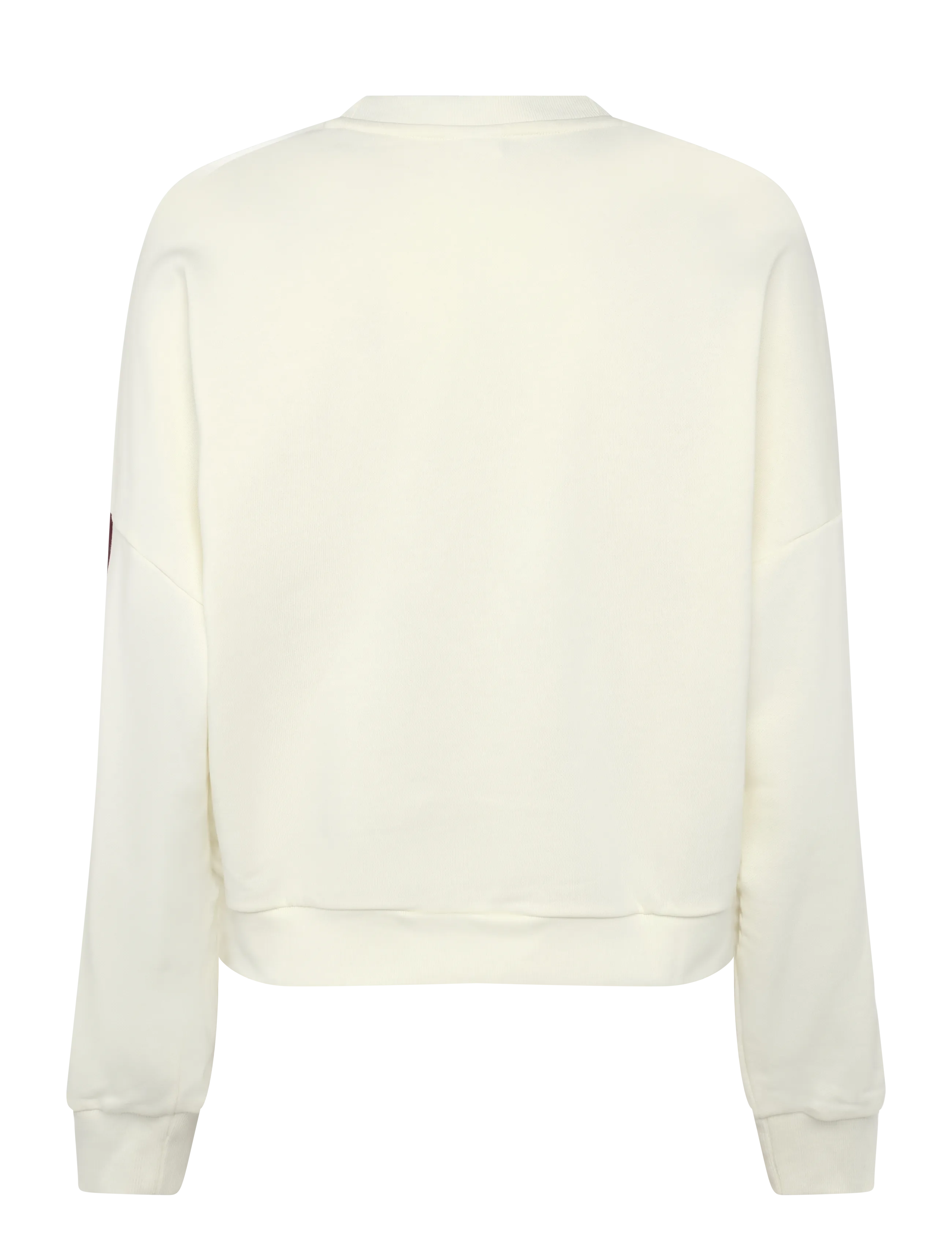 adidas Sportswear - W 3S FT SWT - Överdelar - ivory/maroon - 1