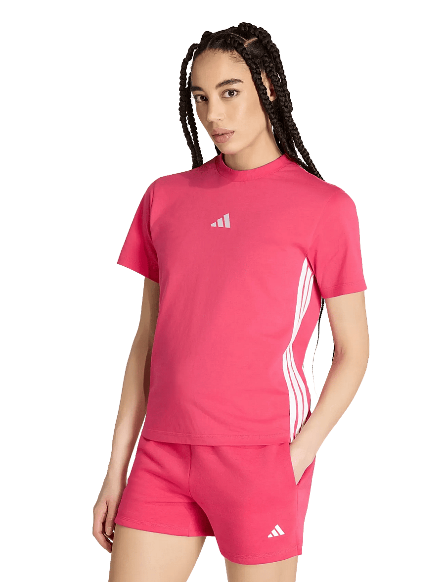 adidas Sportswear - W 3S SJ T - t-shirts - powpnk/white - 0