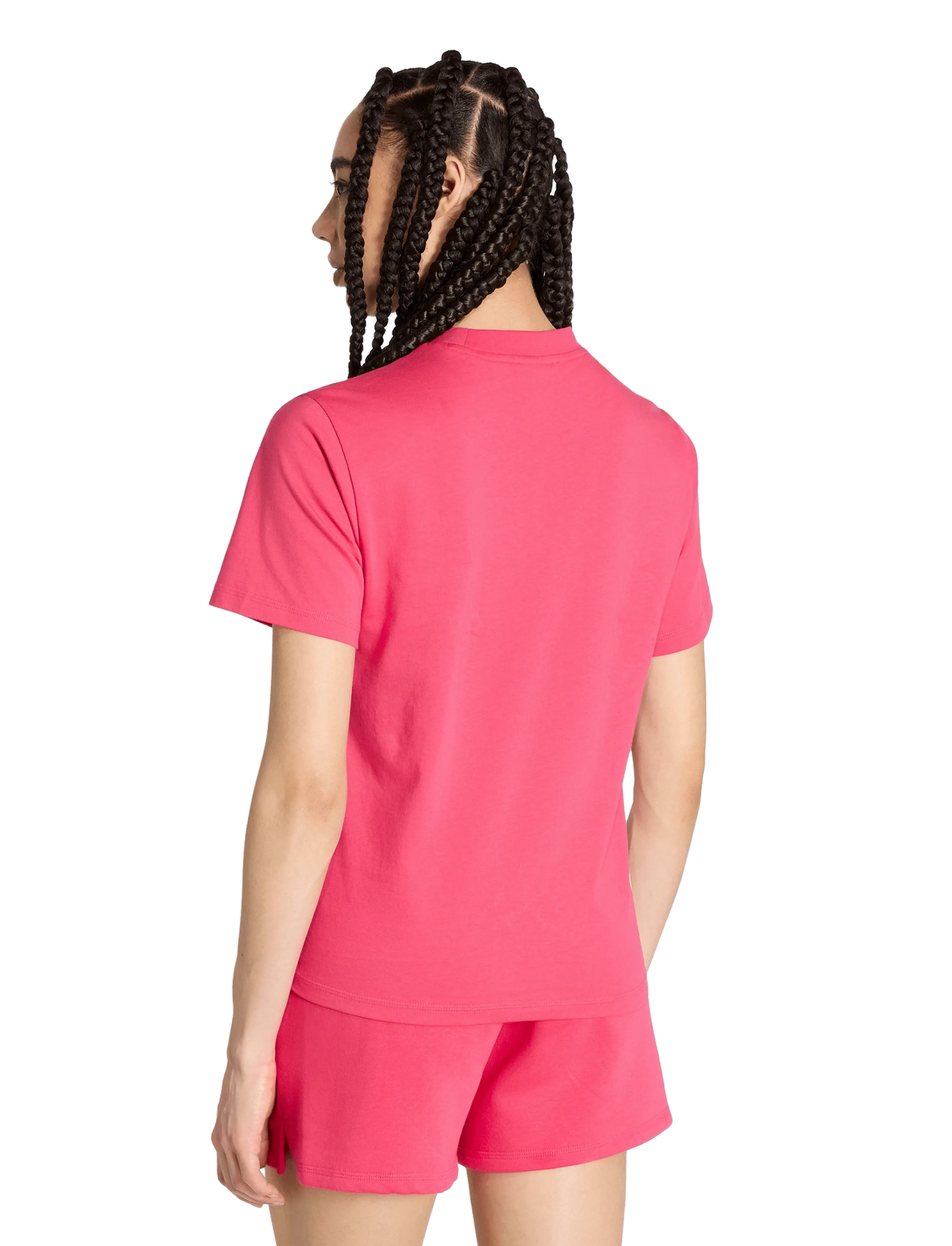 adidas Sportswear - W 3S SJ T - t-shirts - powpnk/white - 2