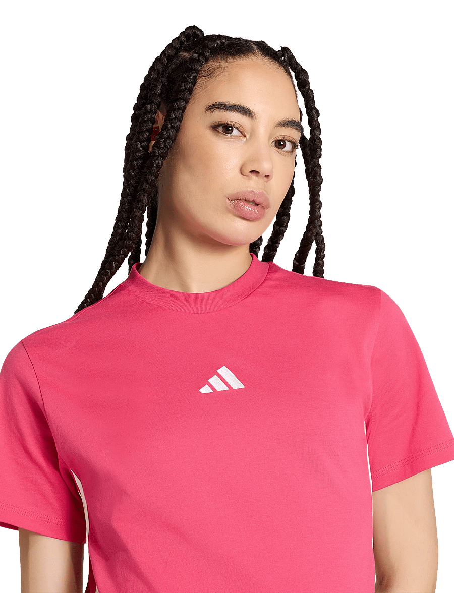 adidas Sportswear - W 3S SJ T - t-shirts - powpnk/white - 4