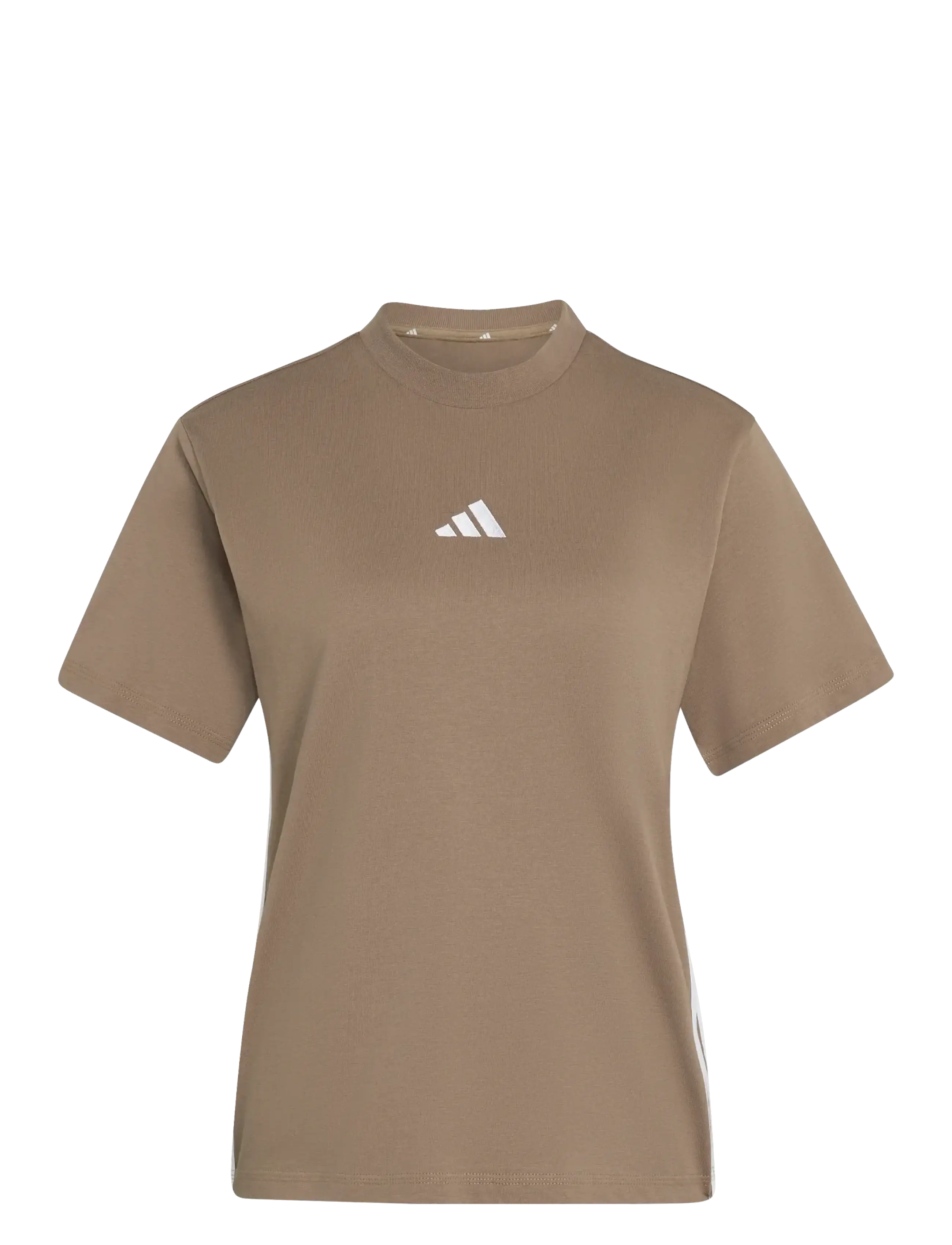 adidas Sportswear W 3S SJ T - adidas - KHASIX/WHITE / brown