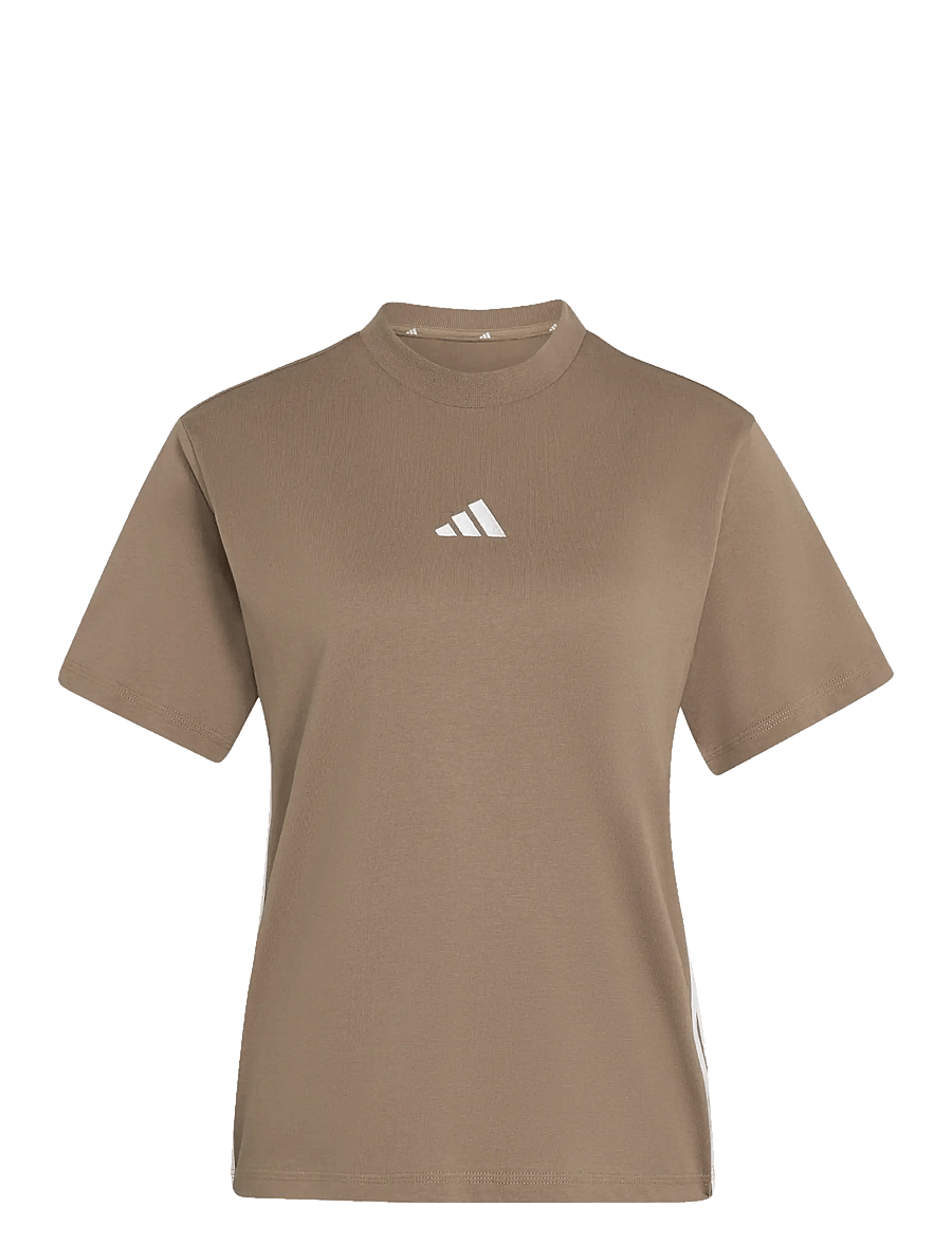 adidas Sportswear - W 3S SJ T - alussärgid ja t-särgid - khasix/white - 1