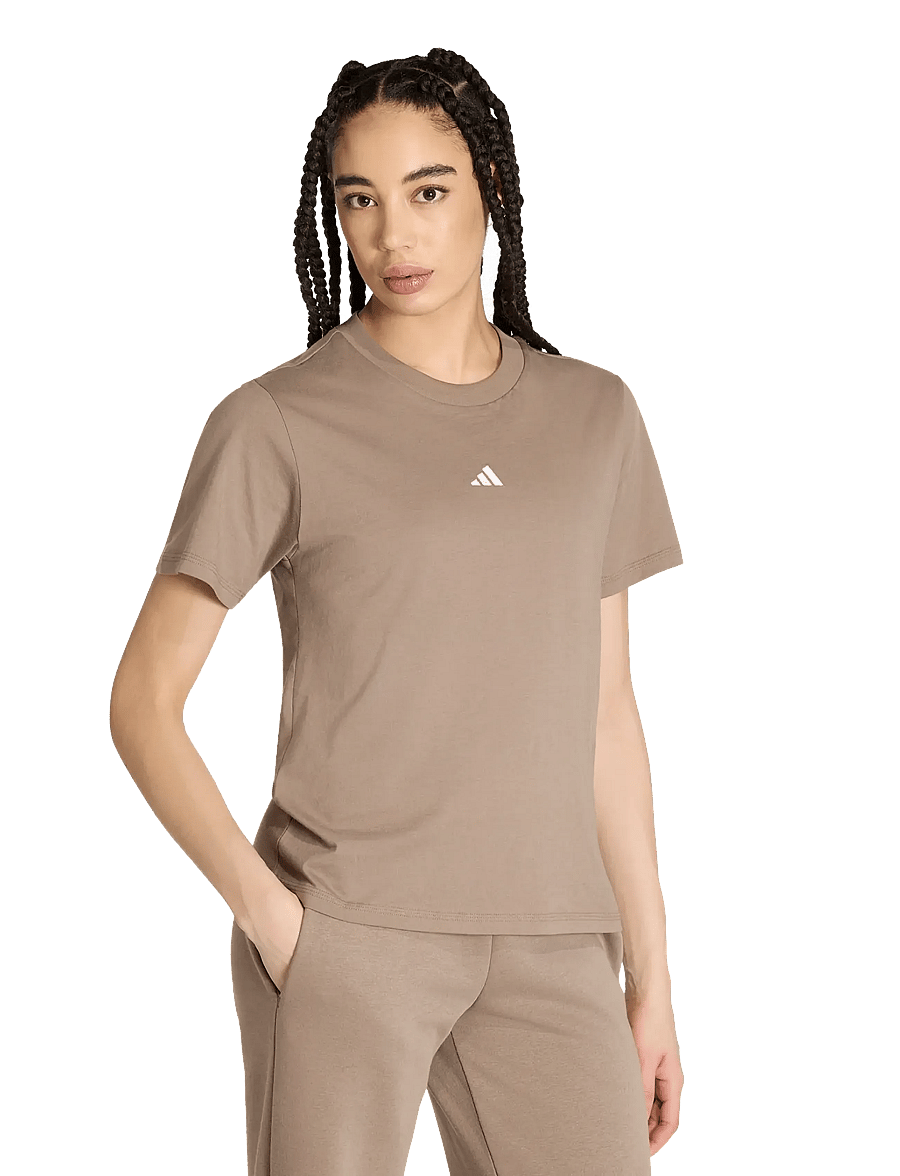 adidas Sportswear - W 3S SJ T - alussärgid ja t-särgid - khasix/white - 0