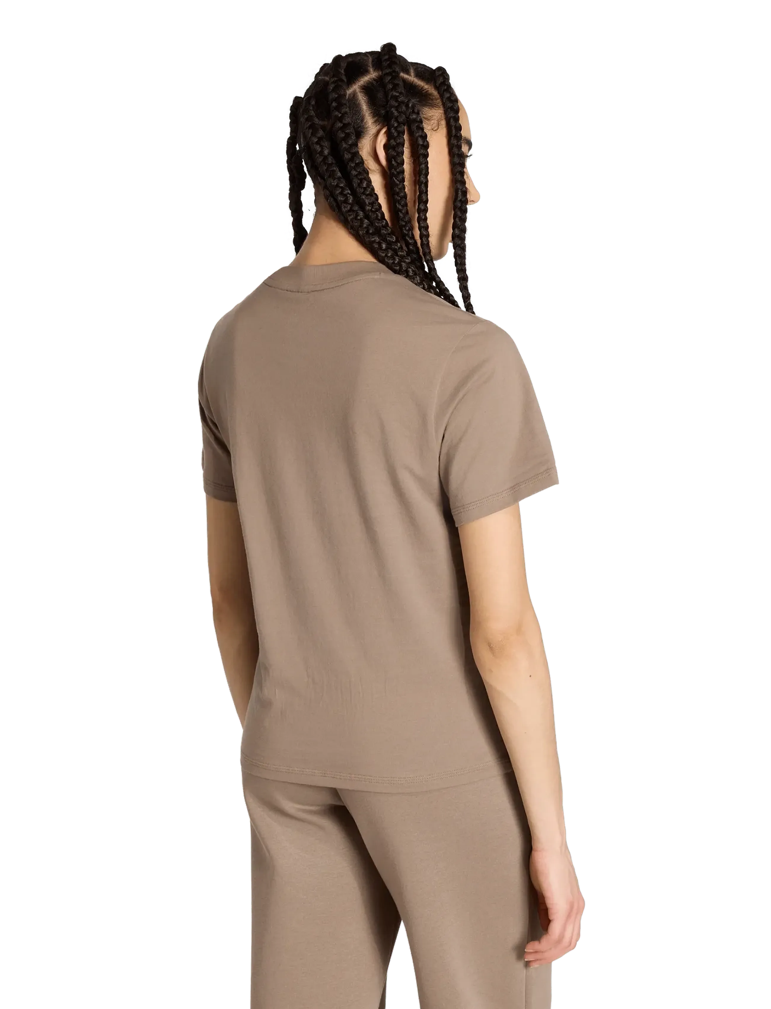 adidas Sportswear - W 3S SJ T - alussärgid ja t-särgid - khasix/white - 4