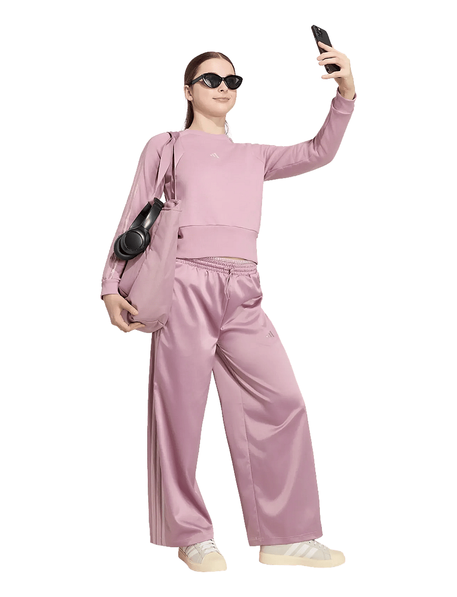 adidas Sportswear - JG SATIN Pant - trainingshosen - magmau/dualil - 0