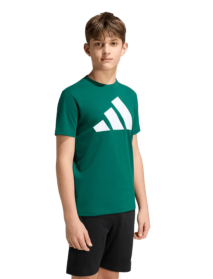 adidas Sportswear - J BL TEE 160 - sportoberteile - cgreen/white - 0