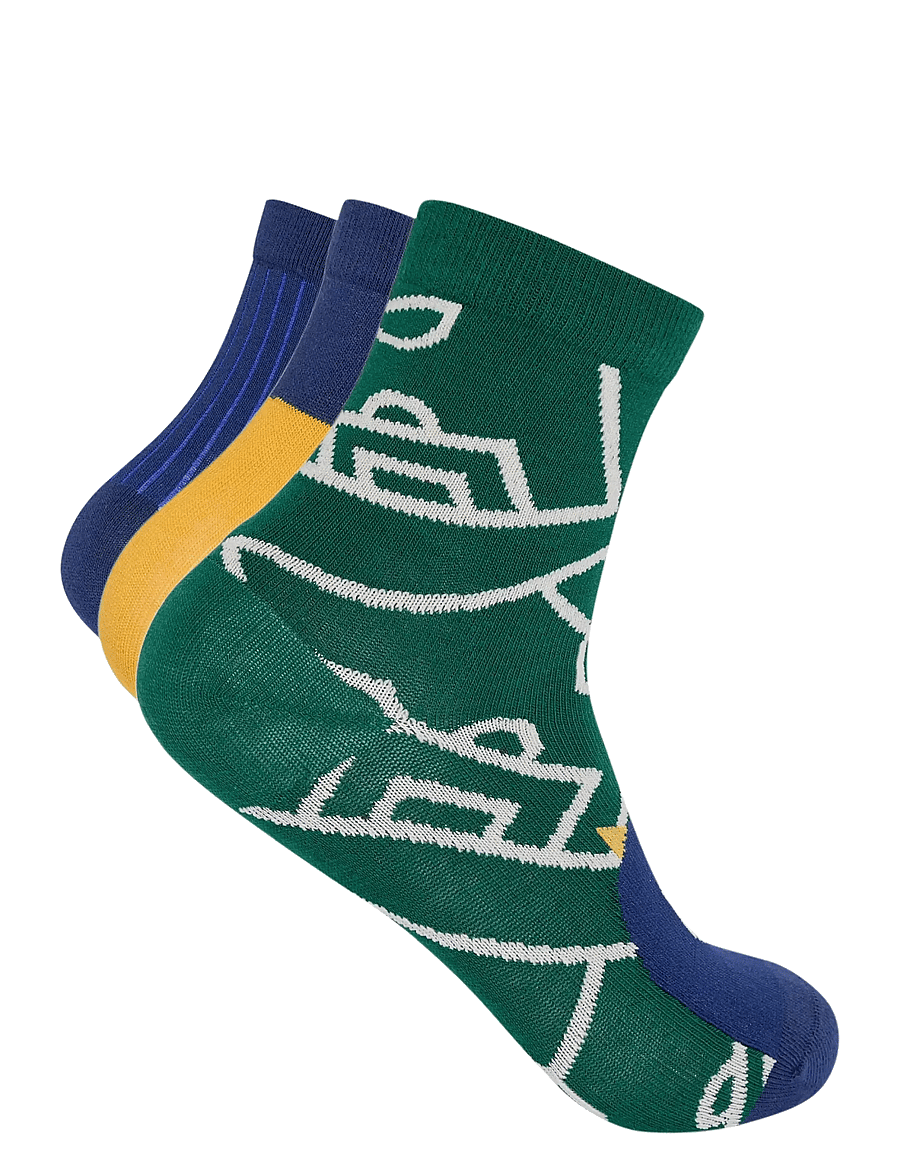 adidas Sportswear - LK TRNSTR 3PP - sokid - dkblue/cgreen/dkblue - 1