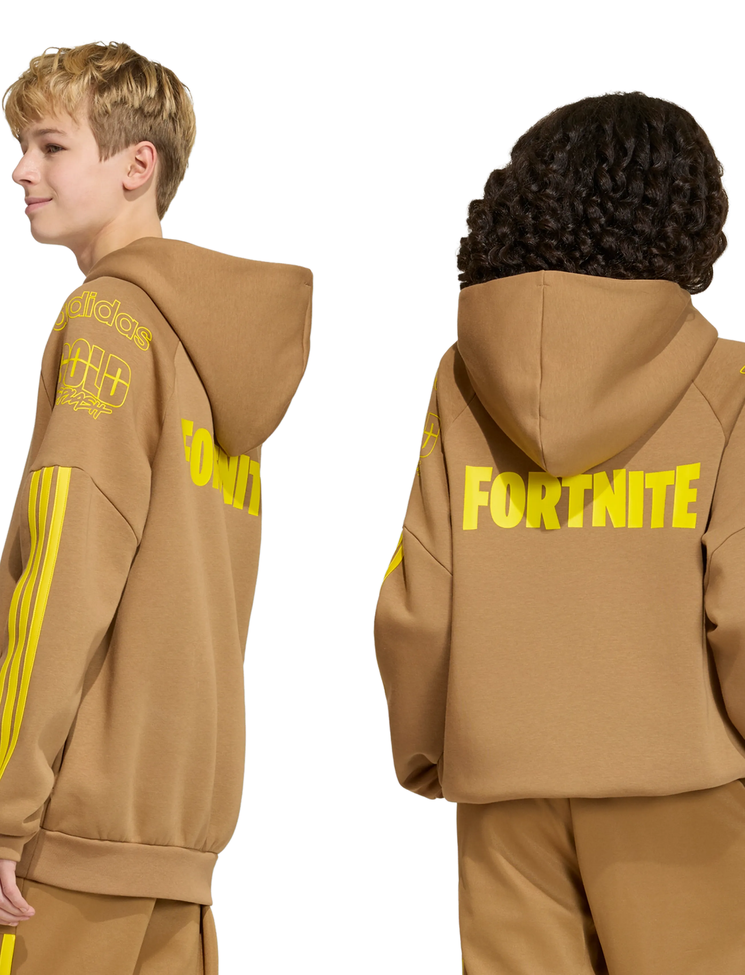 adidas Sportswear - J FN HD - hoodies - brndes/yellow - 3