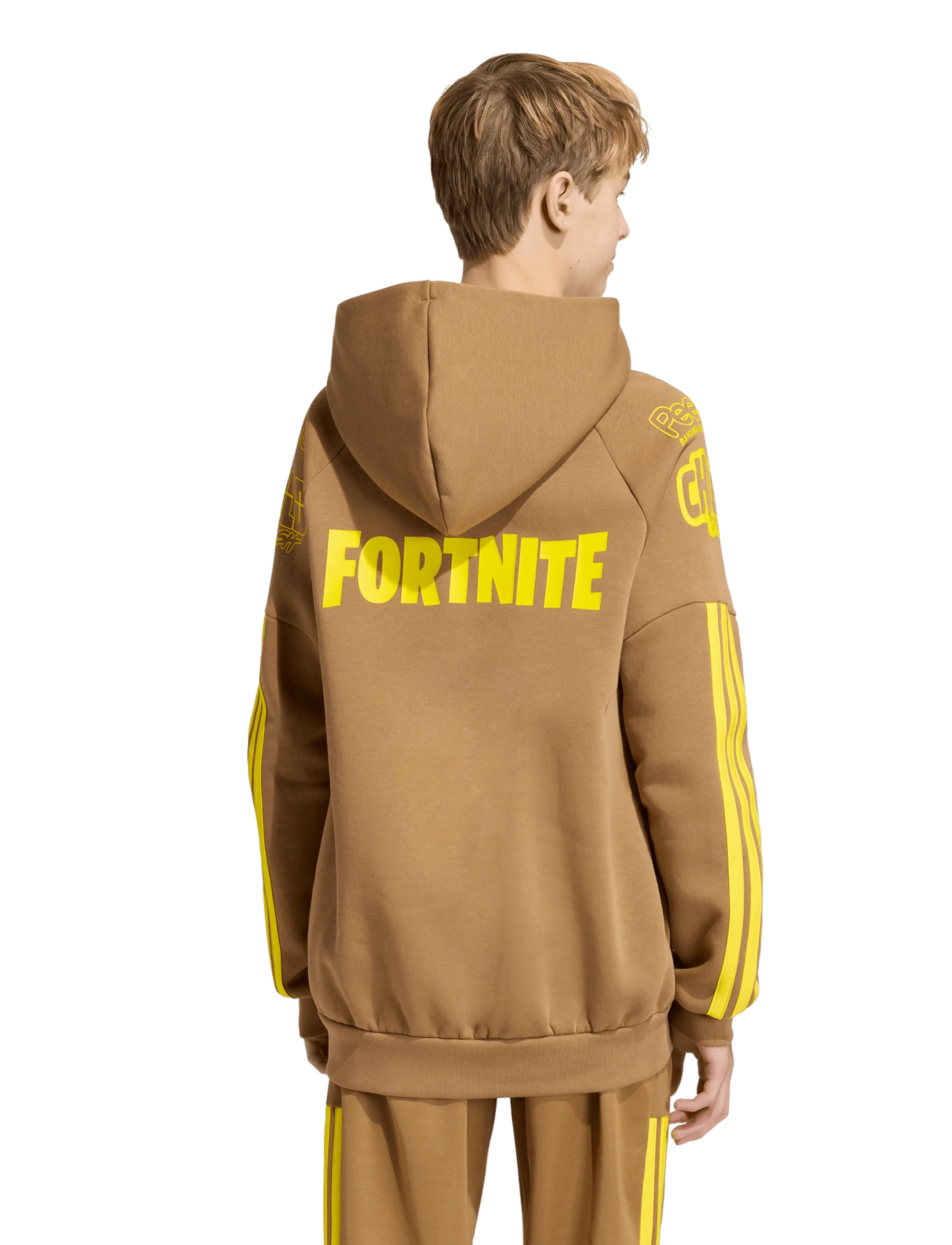 adidas Sportswear - J FN HD - hoodies - brndes/yellow - 5