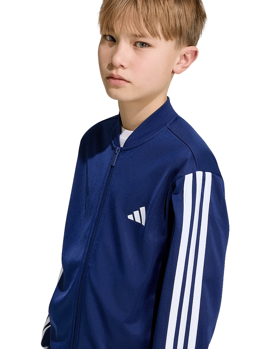 adidas Sportswear - J 3S FZ TR TT - sweatshirts - dkblue/white - 5