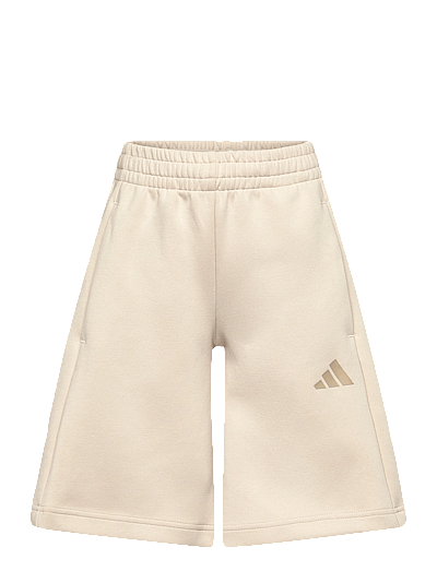 adidas Sportswear JG FI 3S LNG SH - Lühikesed püksid - CRLI/TRAKHA / cream