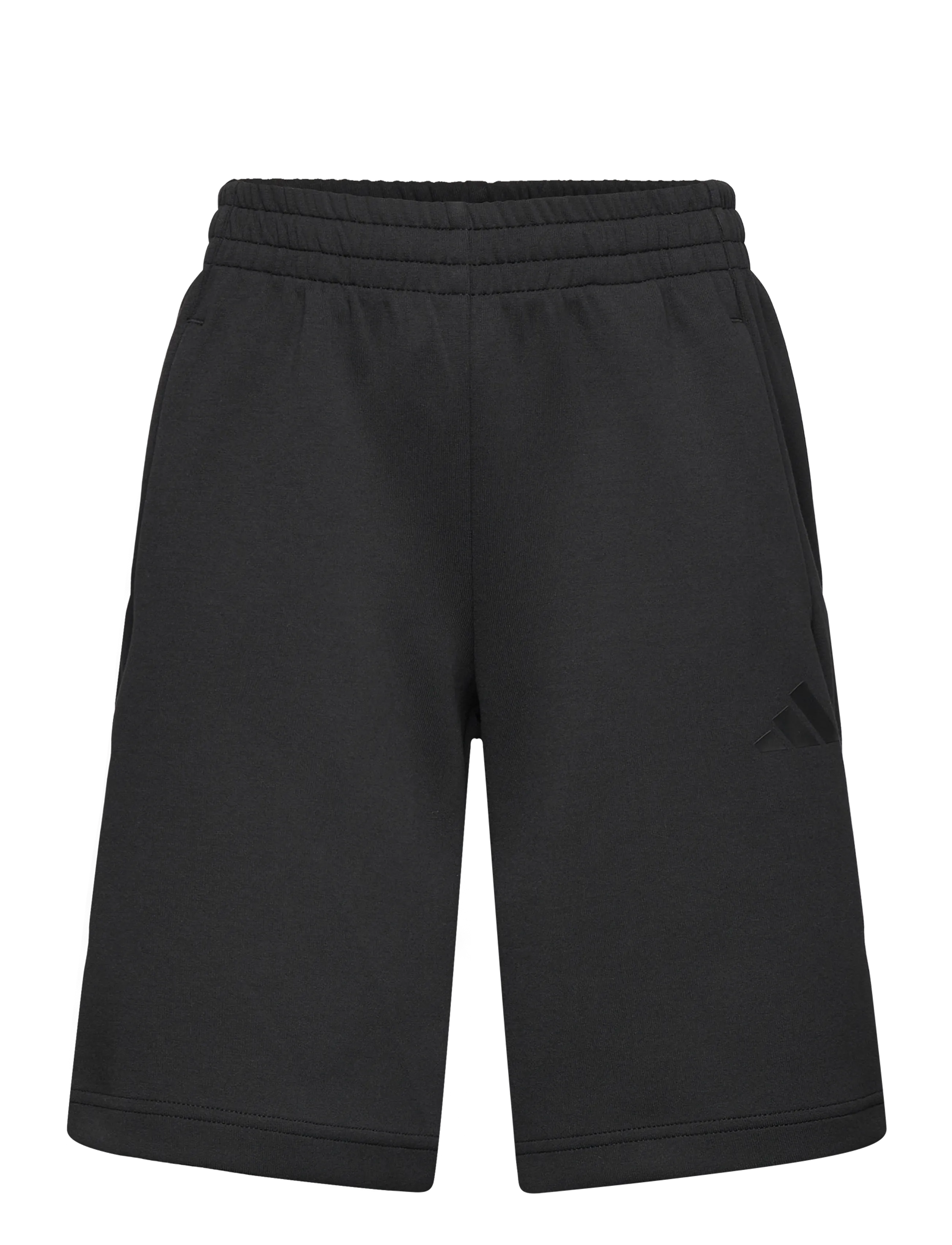 adidas Sportswear JG FI 3S LNG SH - Shorts - BLACK/BLACK / black